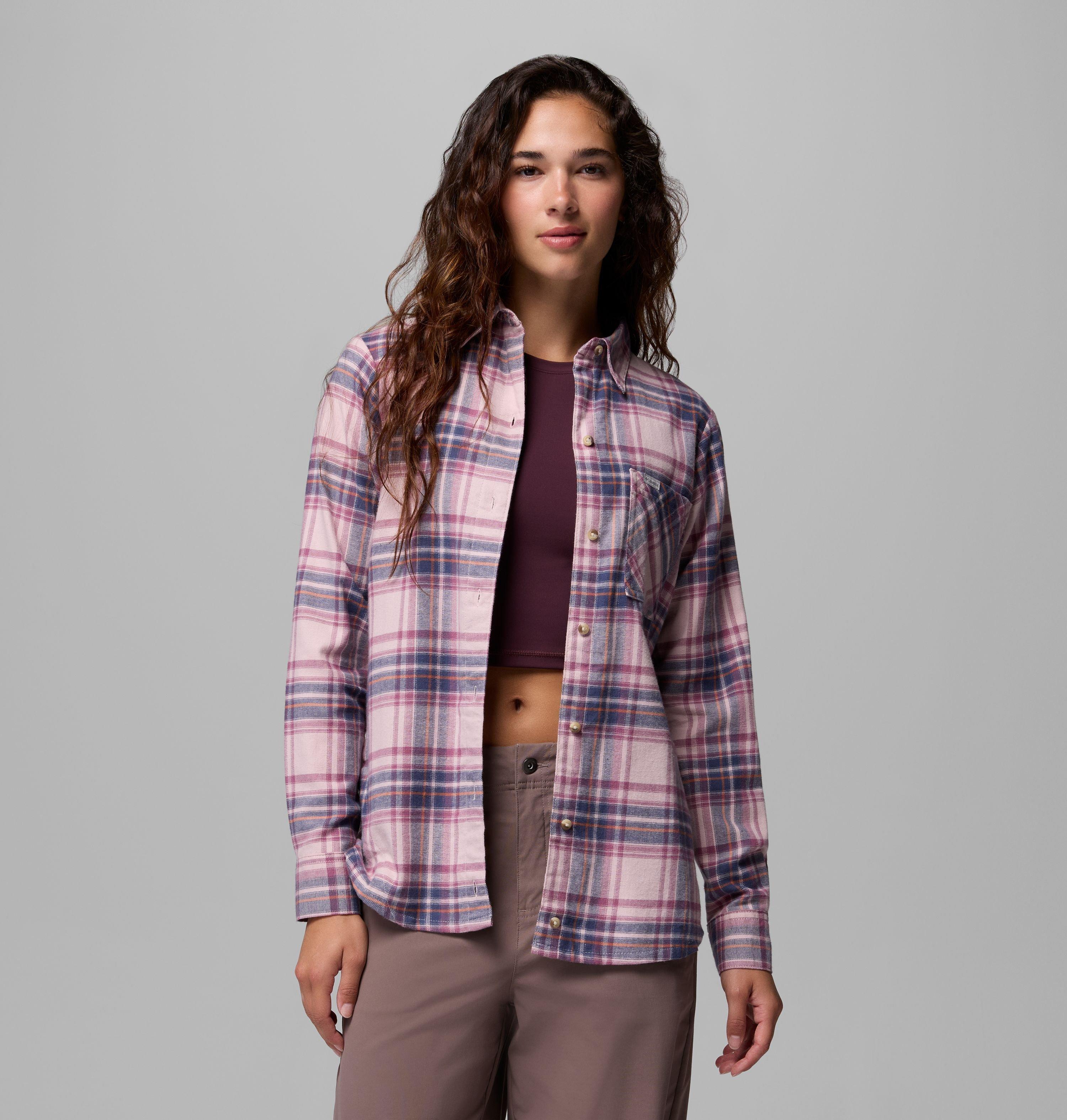 Women's Calico Basin Flannel Long Sleeve Shirt | 618 | S 7
