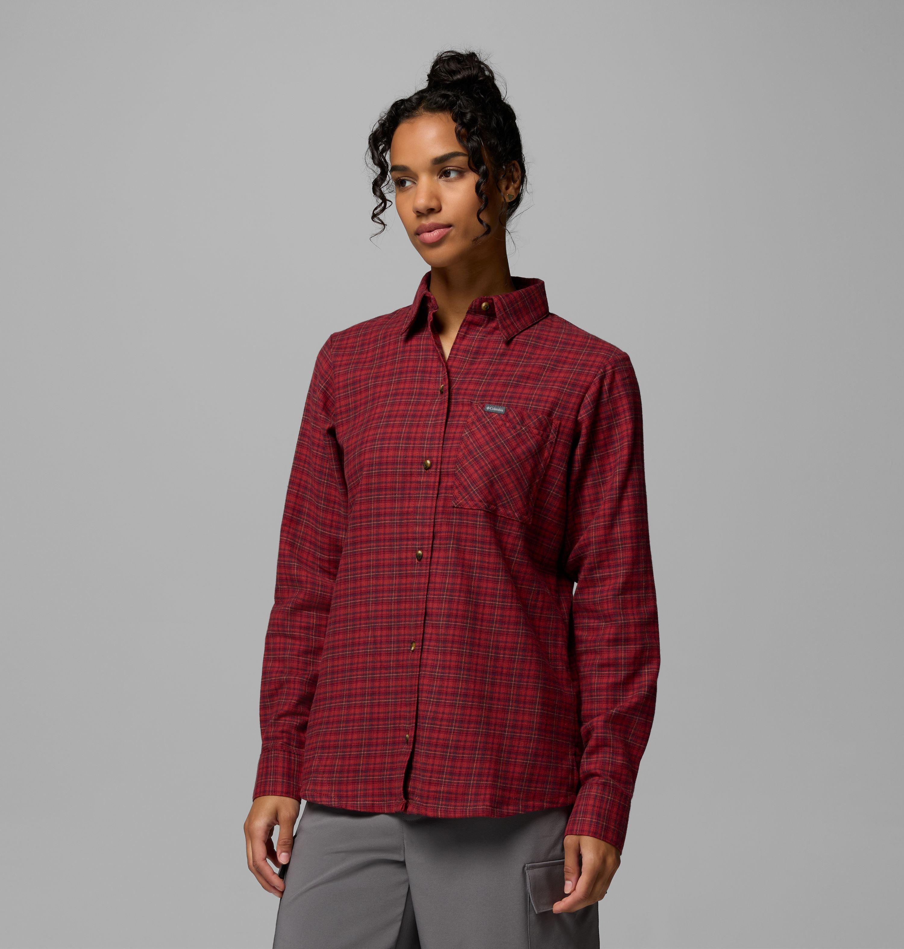 Women's Calico Basin Flannel Long Sleeve Shirt | 632 | S 4
