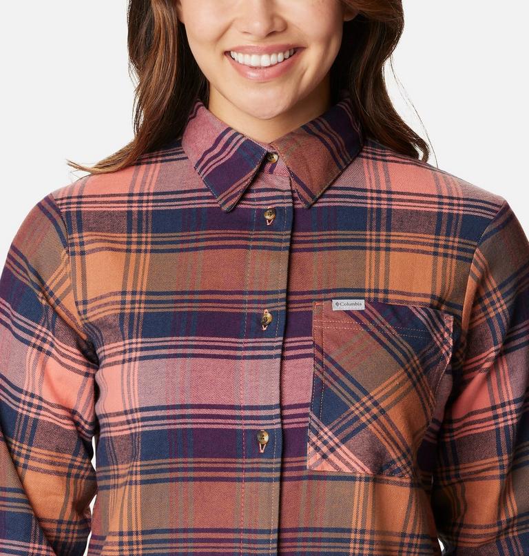 Calico Basin Flannel Long Sleeve Shirt | 852 | S, Color: Faded Peach Dimensional Buffalo, image 4