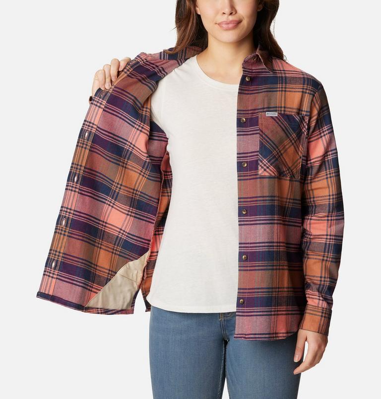 Calico Basin Flannel Long Sleeve Shirt | 852 | S, Color: Faded Peach Dimensional Buffalo, image 5