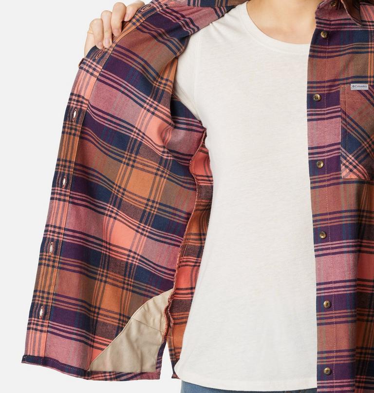 Calico Basin Flannel Long Sleeve Shirt | 852 | S, Color: Faded Peach Dimensional Buffalo, image 6