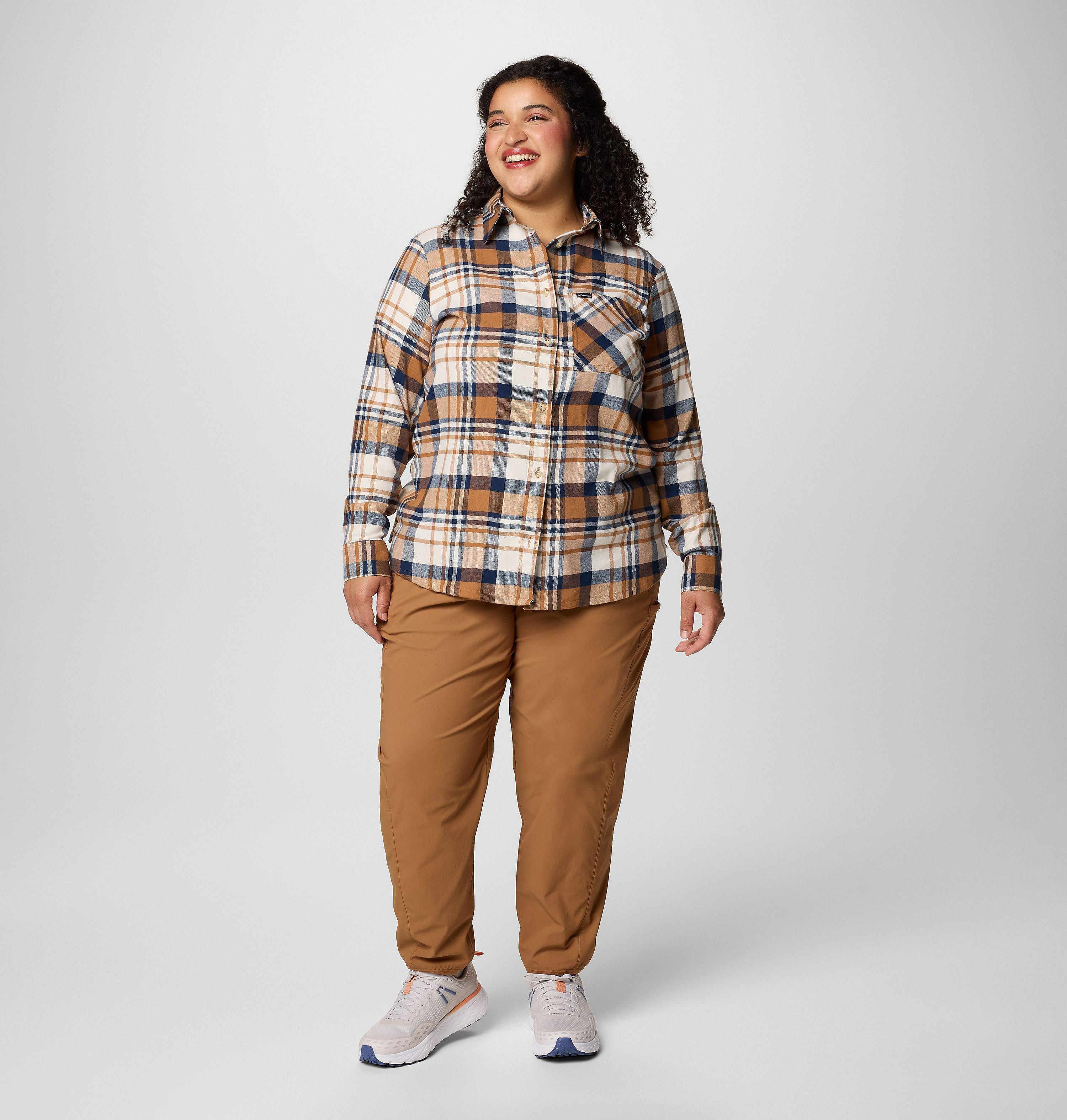 Women's Calico Basin Flannel Long Sleeve Shirt - Plus Size 3