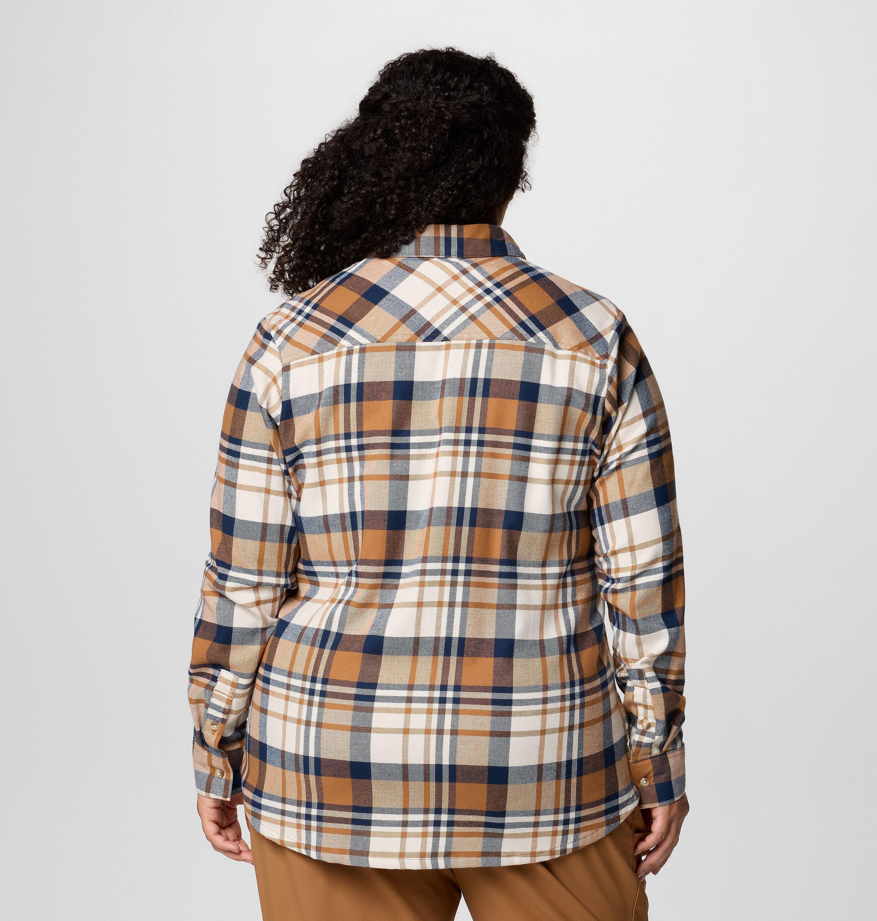 Women's Calico Basin Flannel Long Sleeve Shirt - Plus Size 2