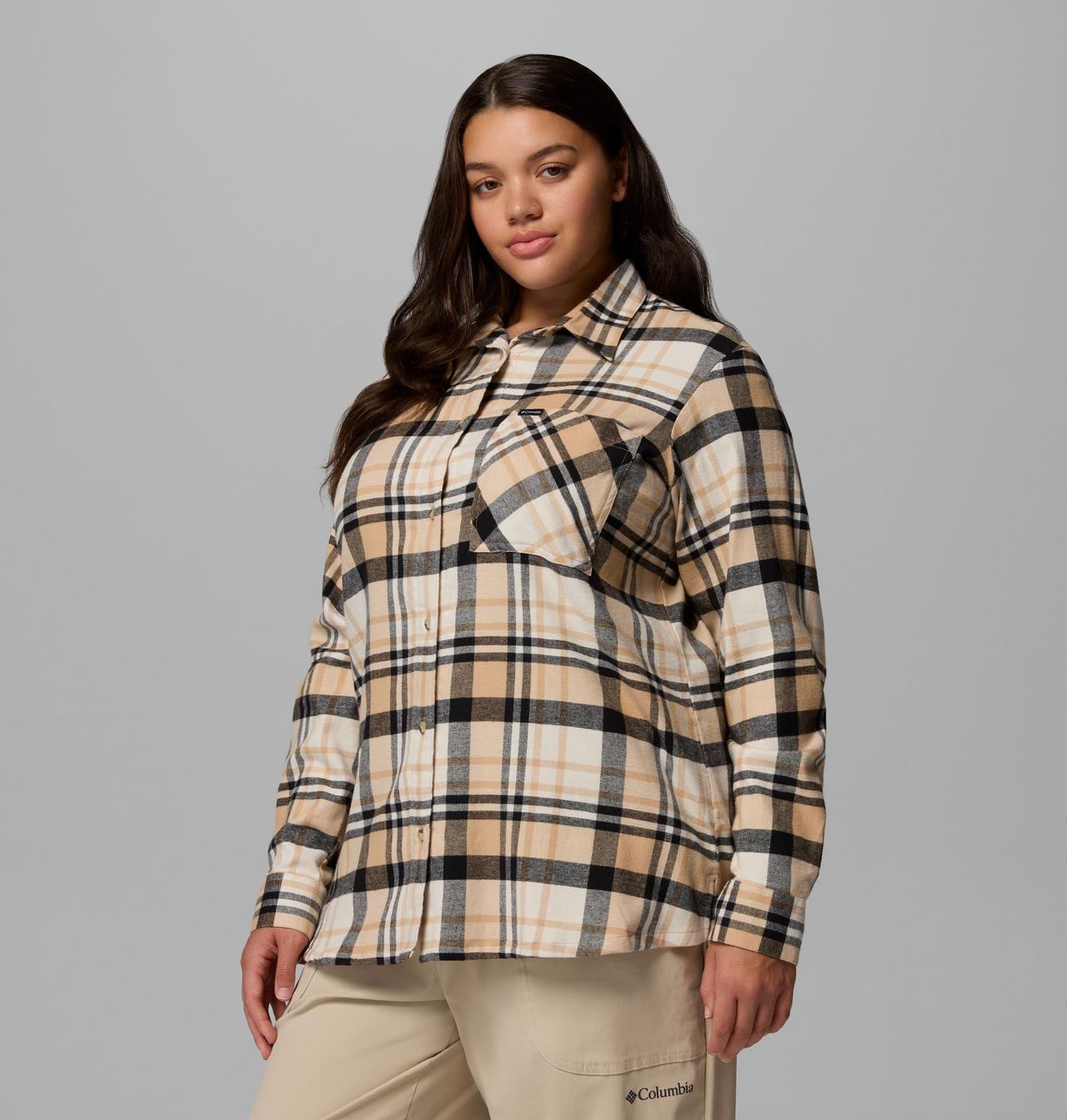 Women's Calico Basin™ Flannel Long Sleeve Shirt - Plus Size | 262 | 2X 4