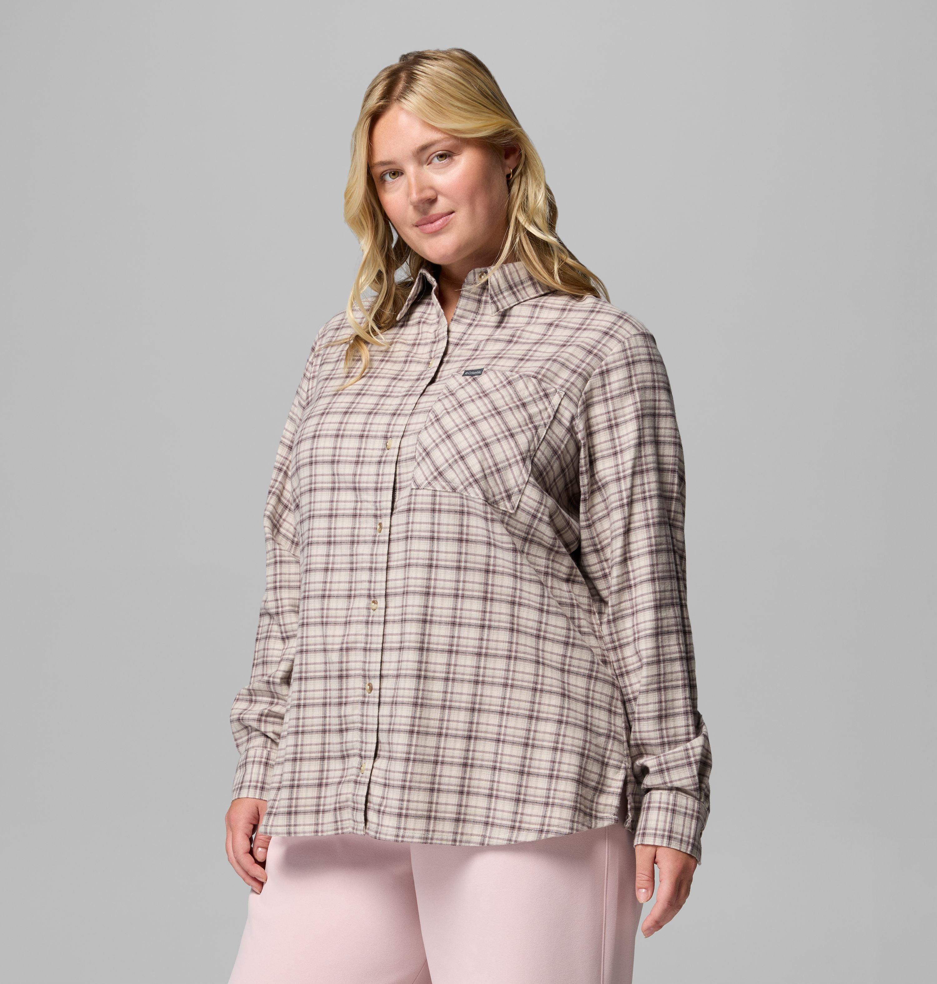 Women's Calico Basin Flannel Long Sleeve Shirt - Plus Size | 278 | 2X 4