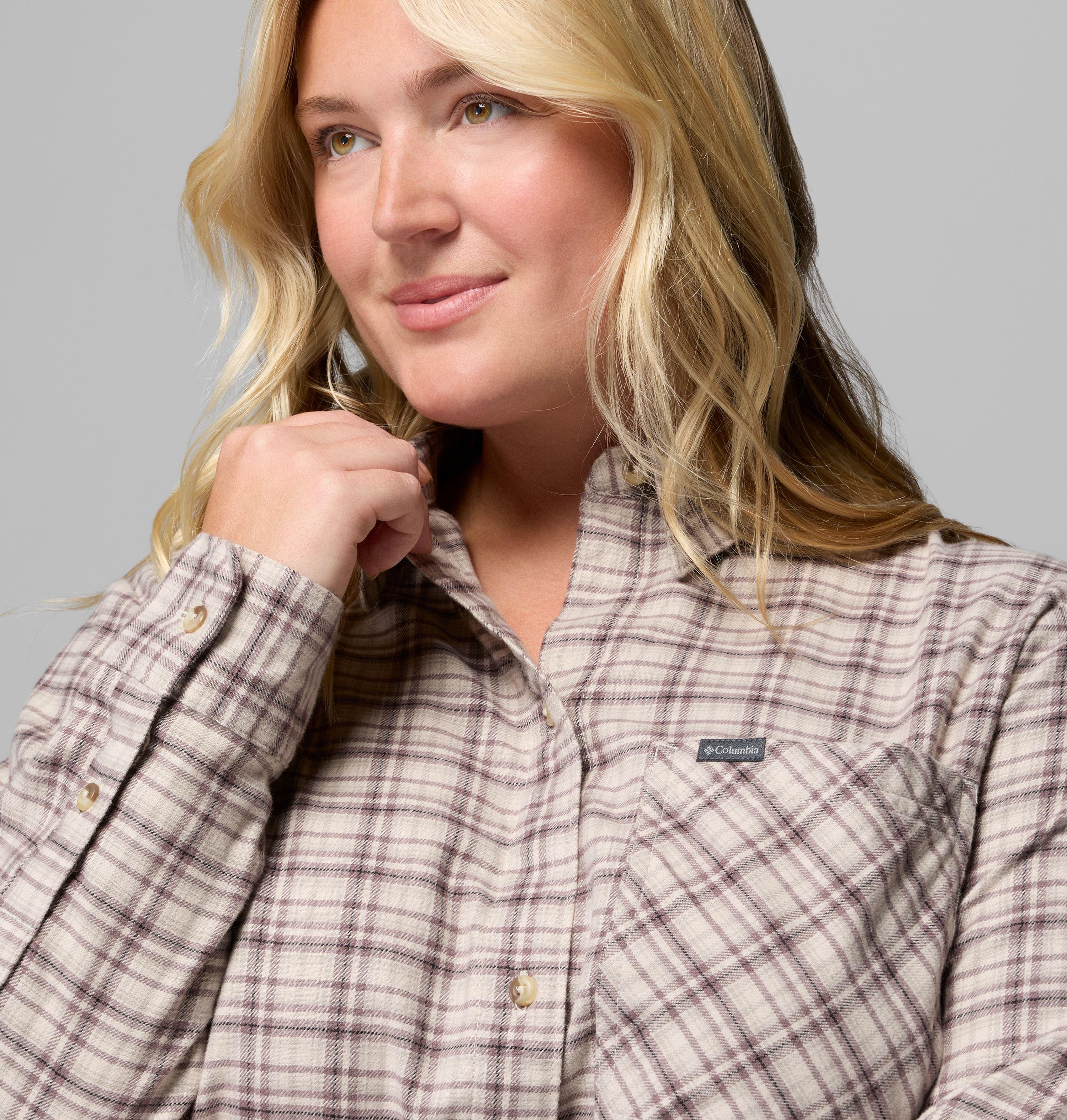 Women's Calico Basin Flannel Long Sleeve Shirt - Plus Size | 278 | 2X 5