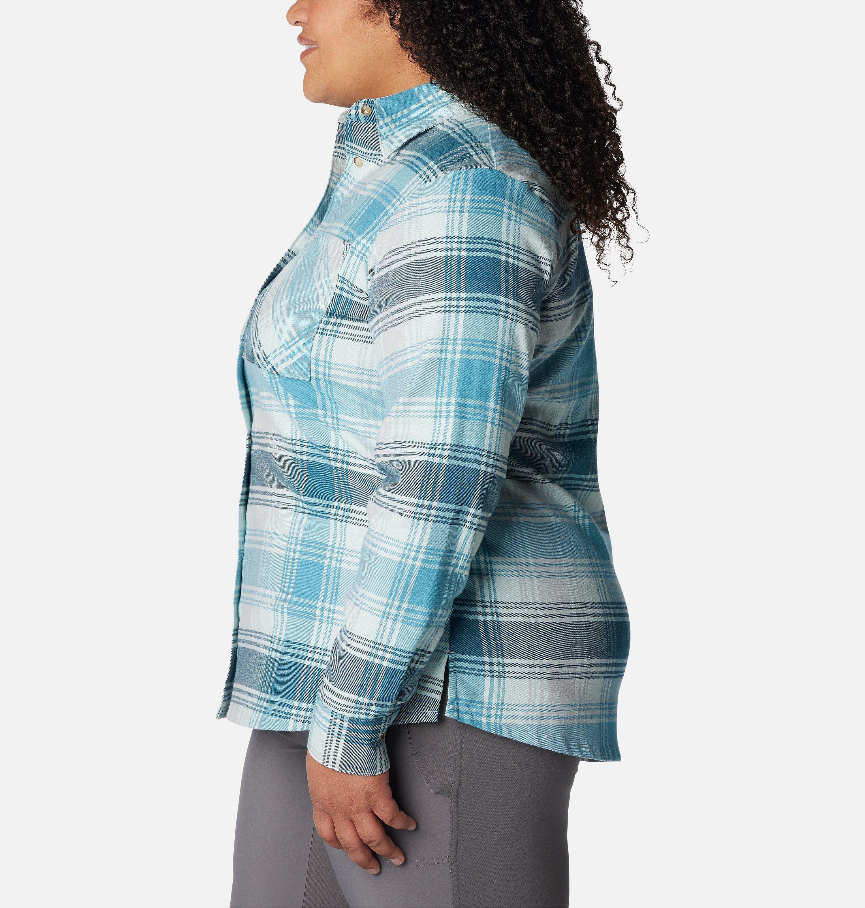 Women's Calico Basin Flannel Long Sleeve Shirt - Plus Size 3