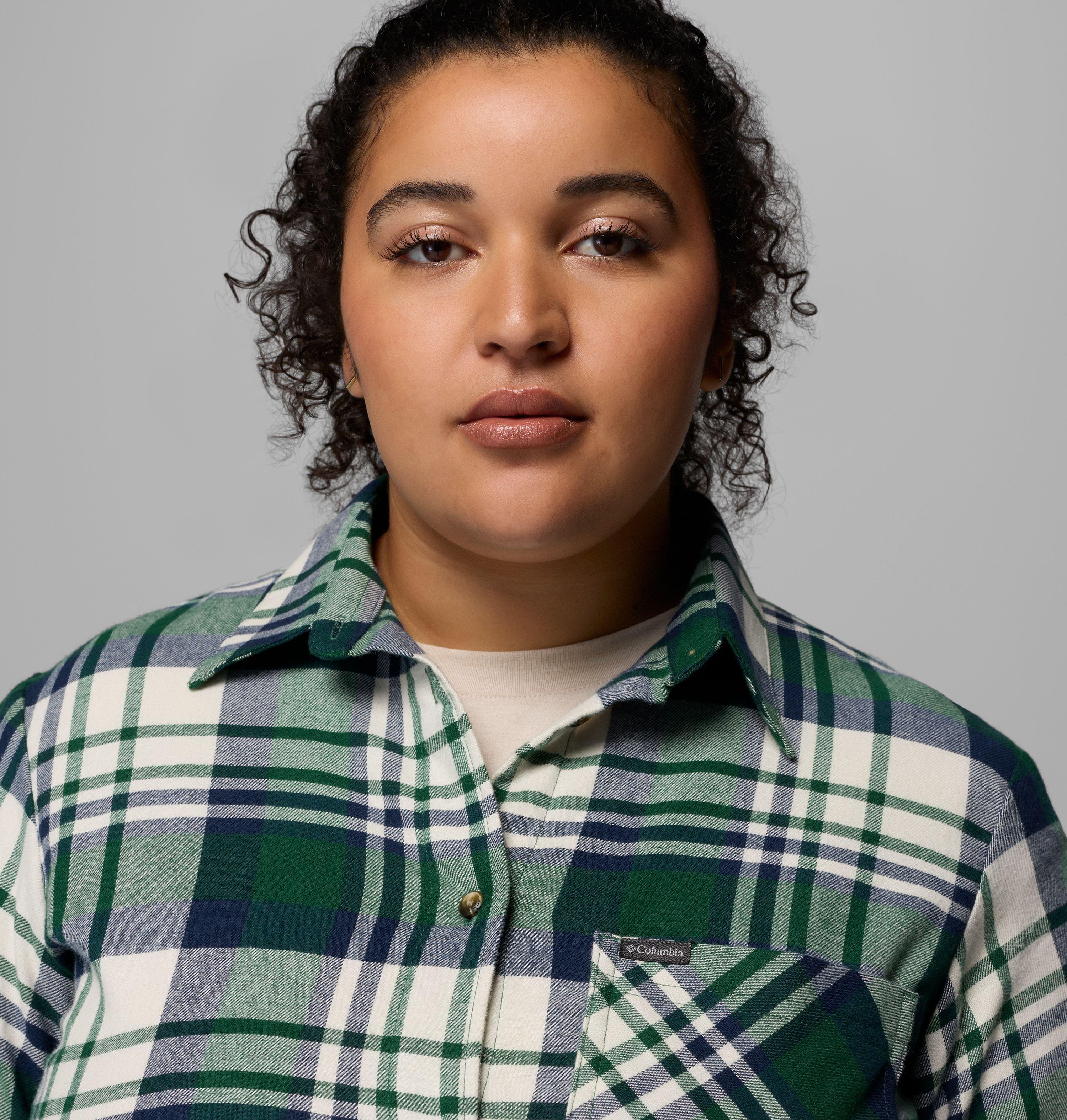 Women's Calico Basin Flannel Long Sleeve Shirt - Plus Size | 375 | 1X 6