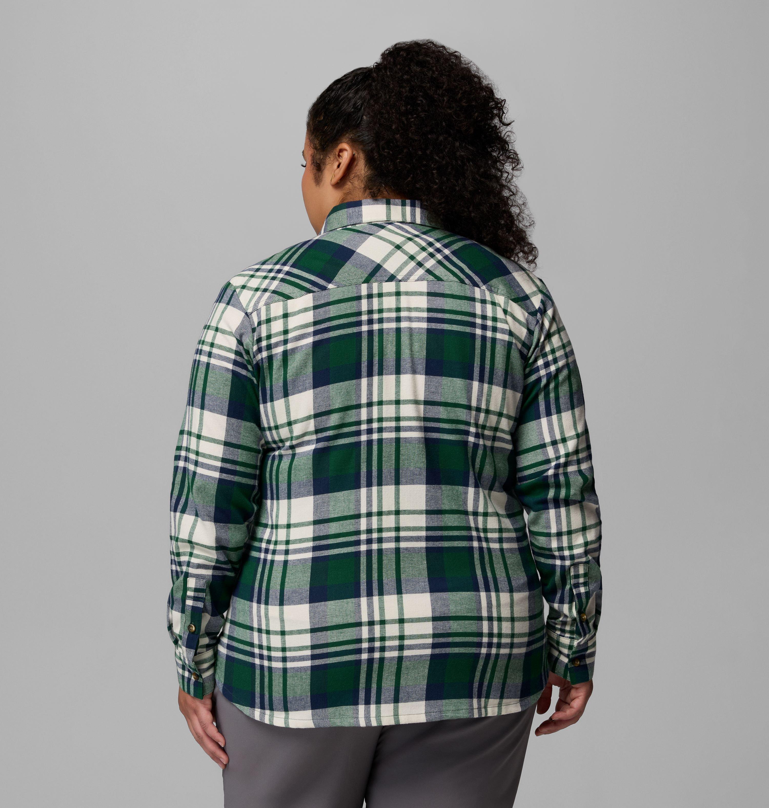 Women's Calico Basin Flannel Long Sleeve Shirt - Plus Size | 375 | 1X 3