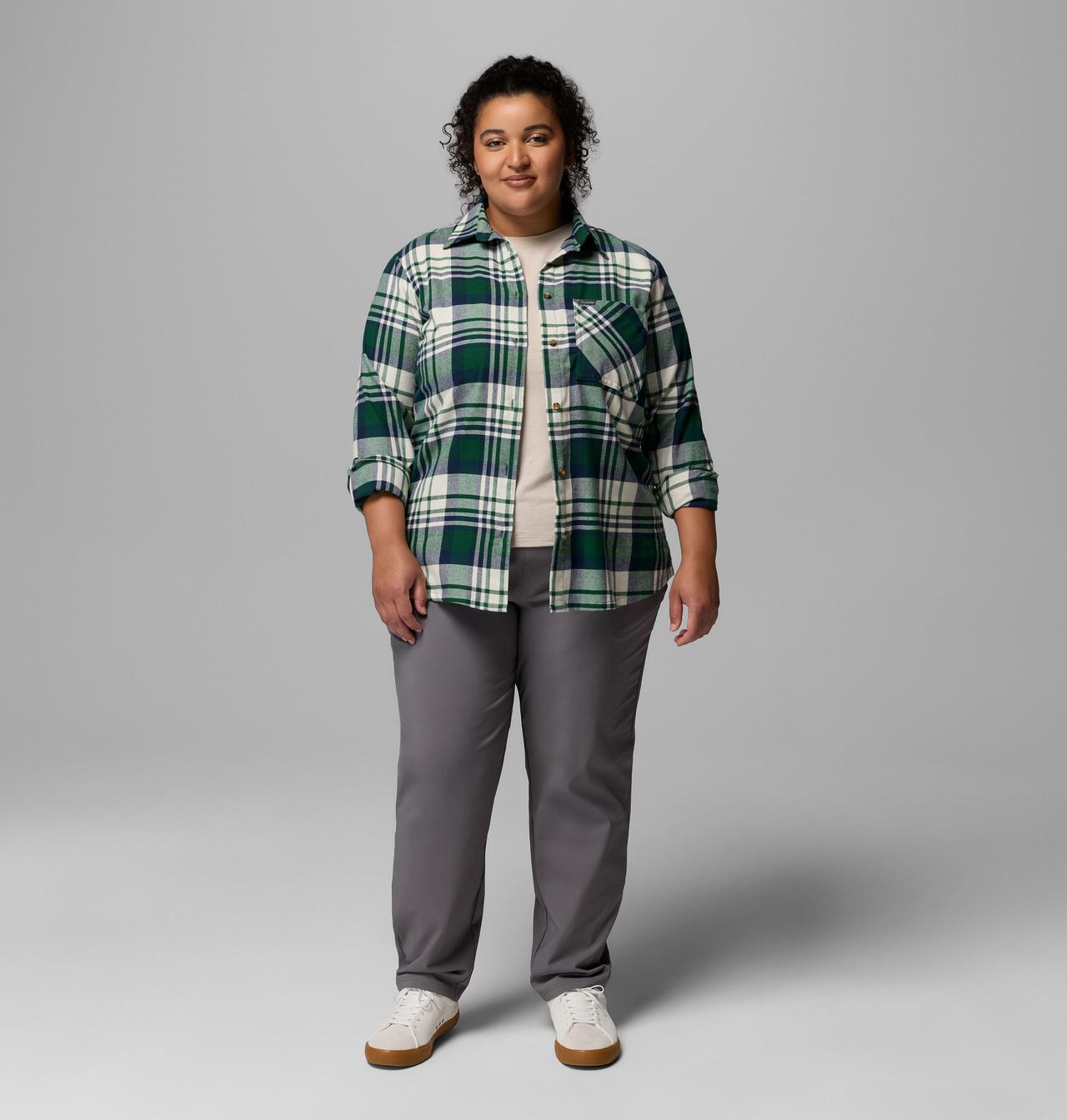 Women's Calico Basin™ Flannel Long Sleeve Shirt - Plus Size | 375 | 1X 2
