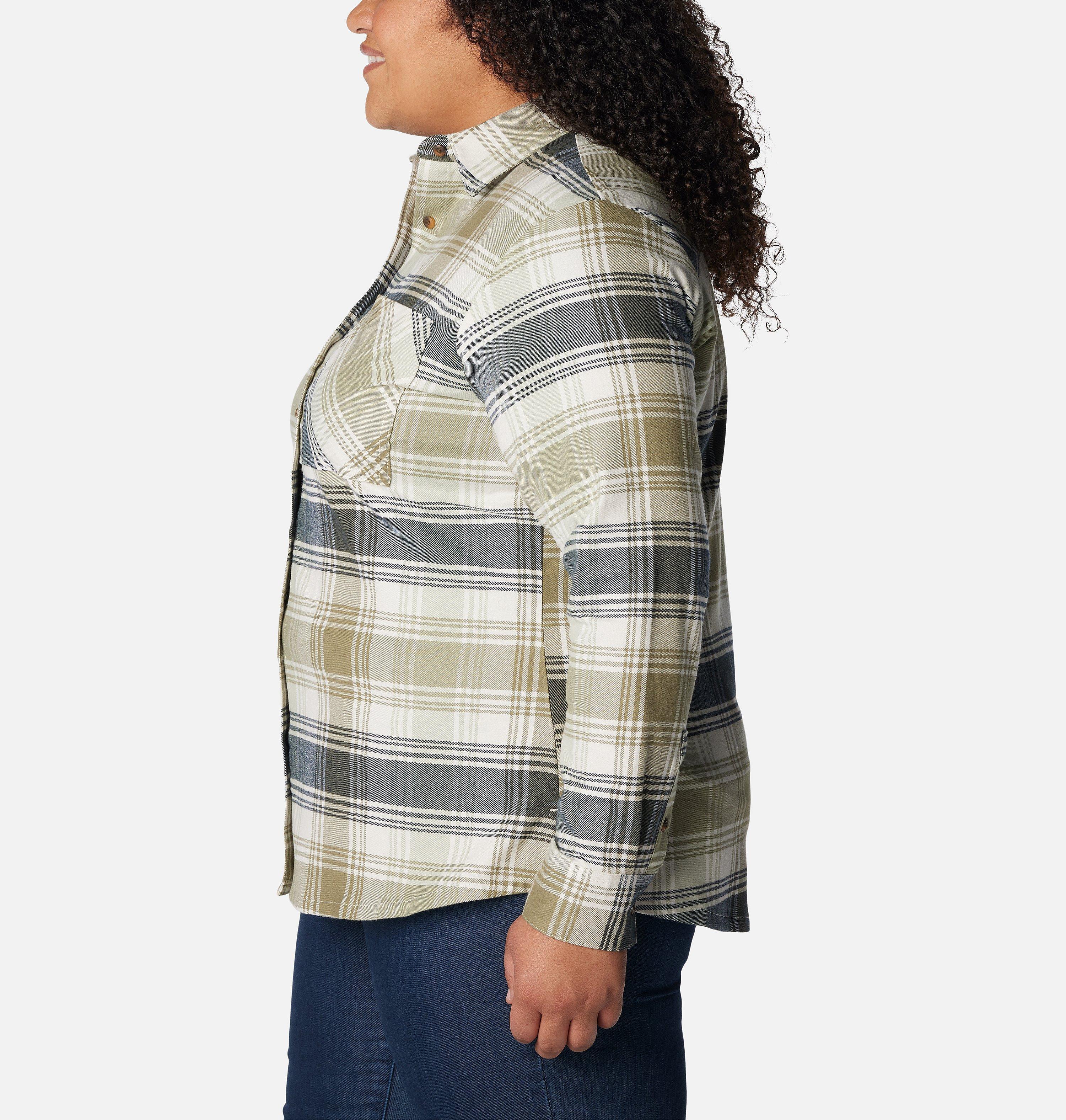 Women's Calico Basin Flannel Long Sleeve Shirt - Plus Size 3