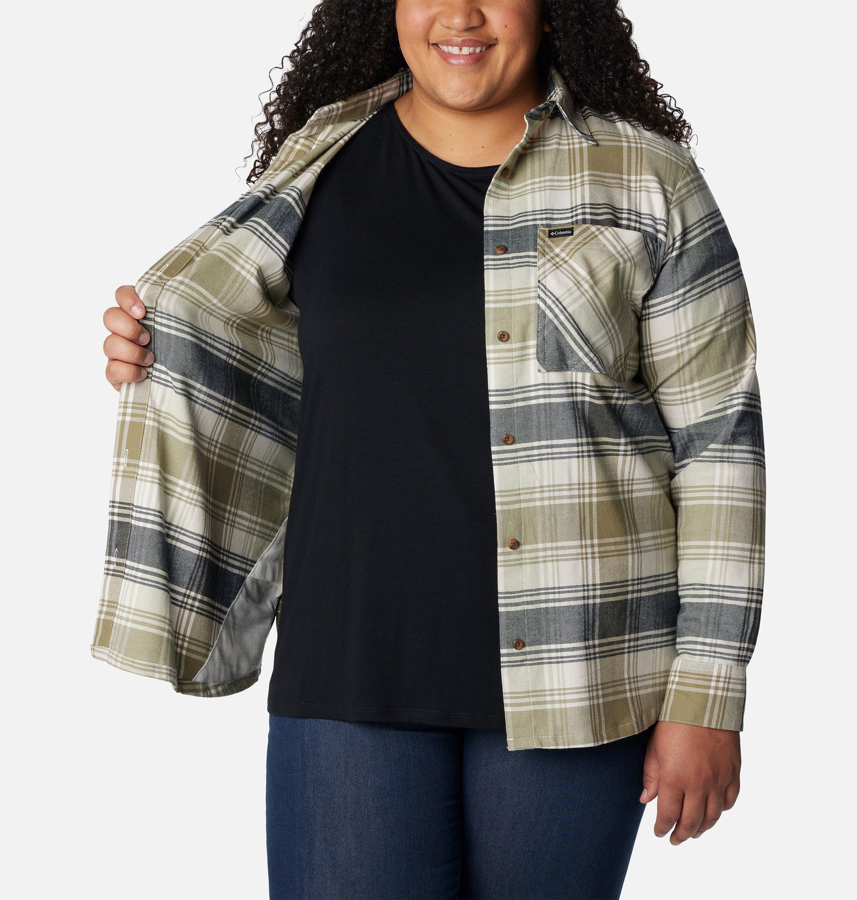Women's Calico Basin Flannel Long Sleeve Shirt - Plus Size 5