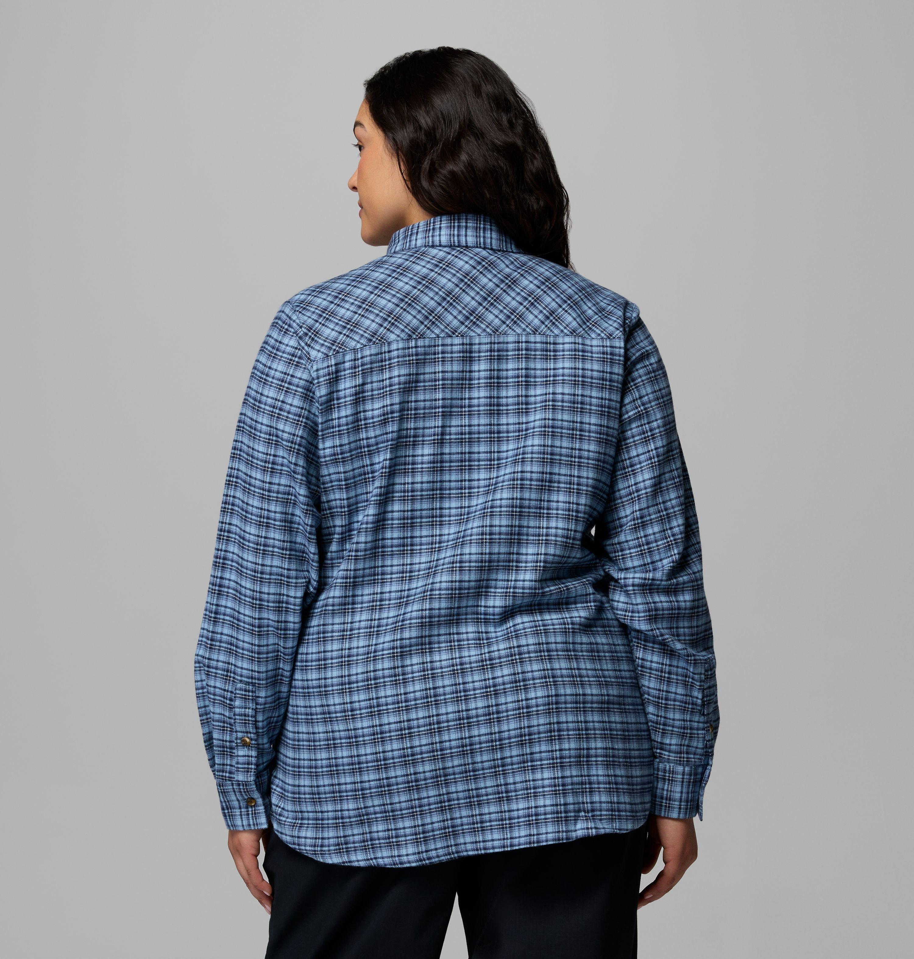 Women's Calico Basin Flannel Long Sleeve Shirt - Plus Size 3