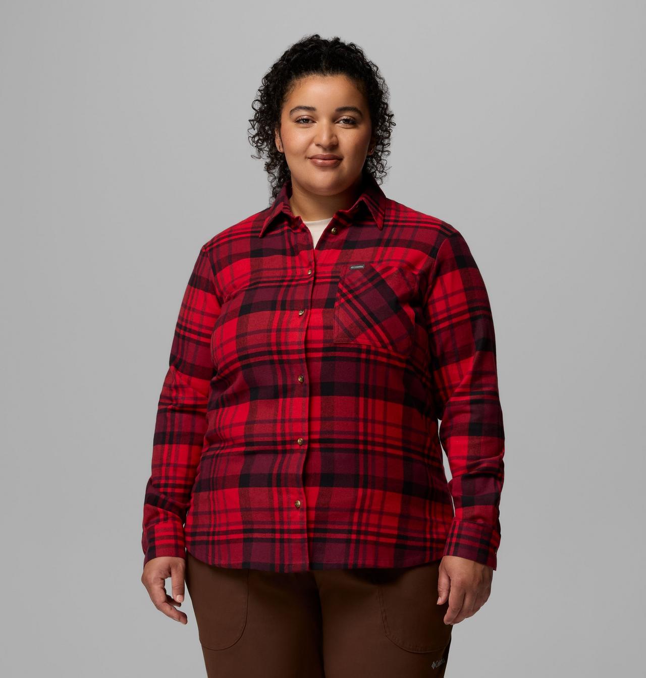 Women's Calico Basin™ Flannel Long Sleeve Shirt - Plus Size 1