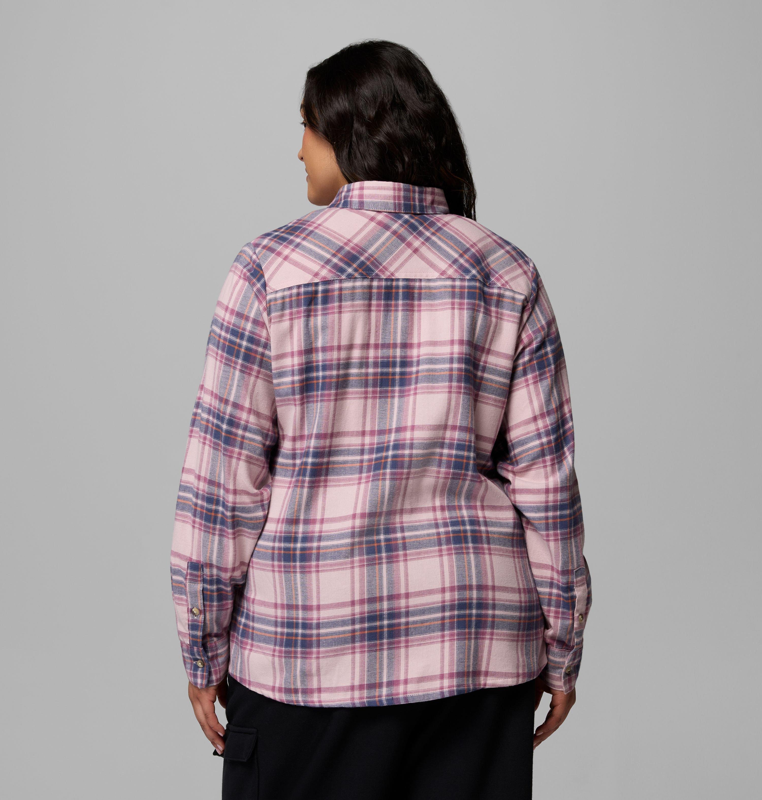 Women's Calico Basin Flannel Long Sleeve Shirt - Plus Size 3