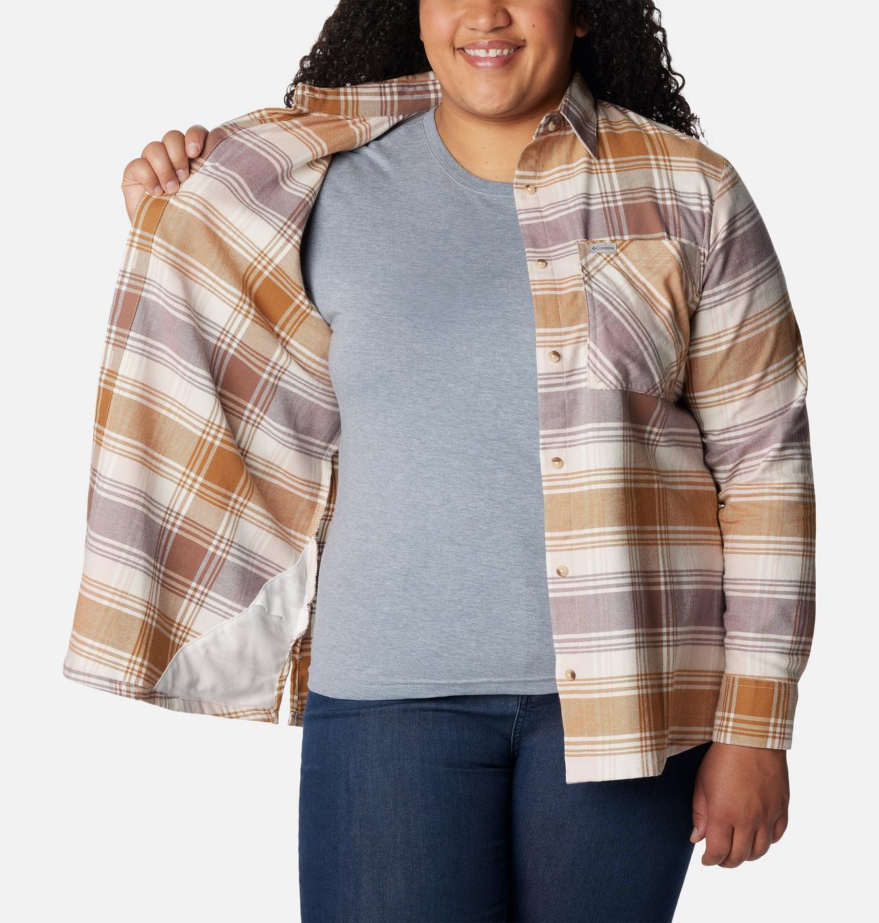 Women's Calico Basin™ Flannel Long Sleeve Shirt - Plus Size 5