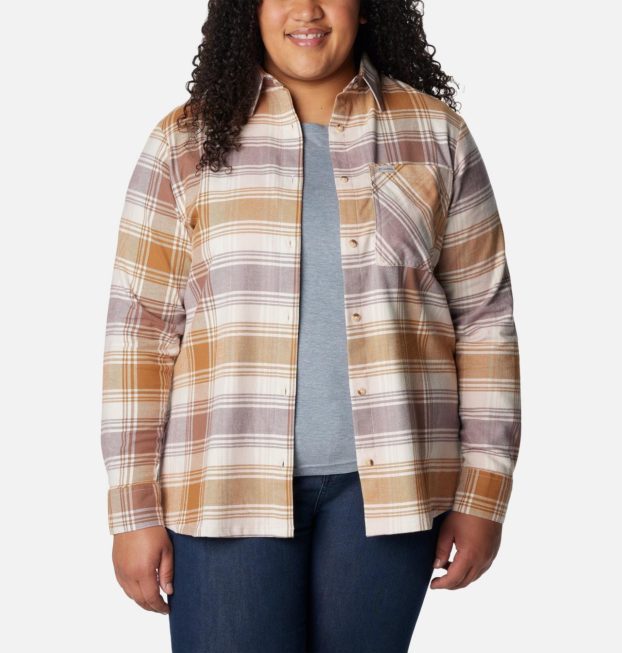 Women's Calico Basin™ Flannel Long Sleeve Shirt - Plus Size 7
