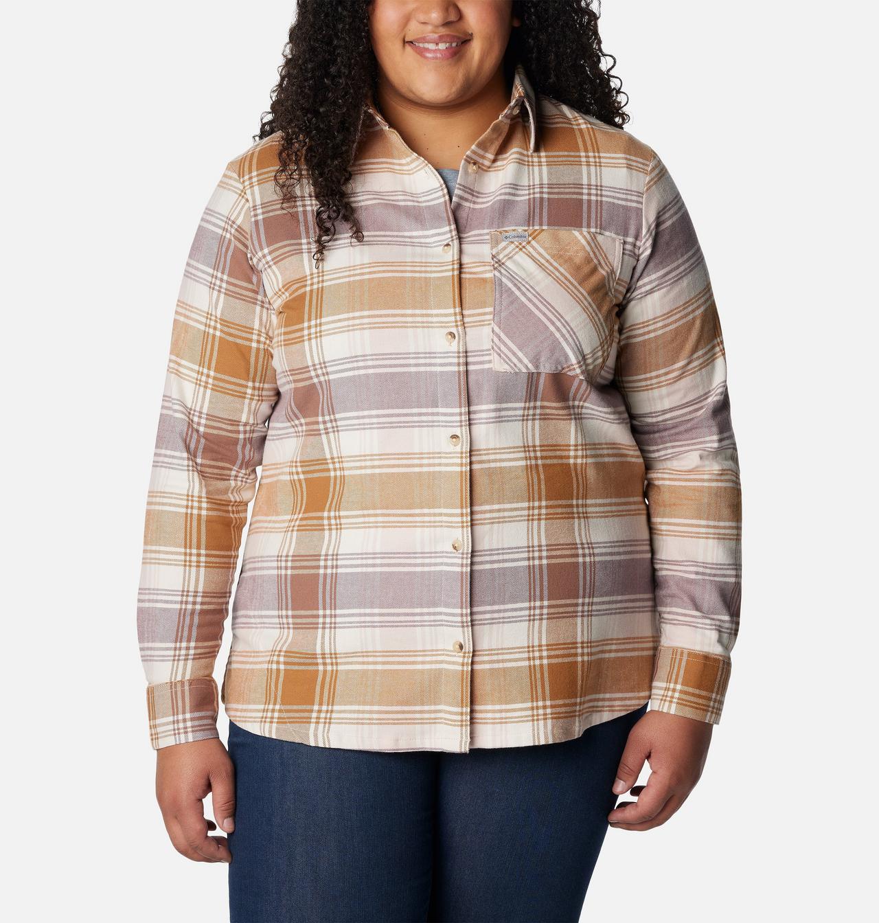 Women's Calico Basin™ Flannel Long Sleeve Shirt - Plus Size 1