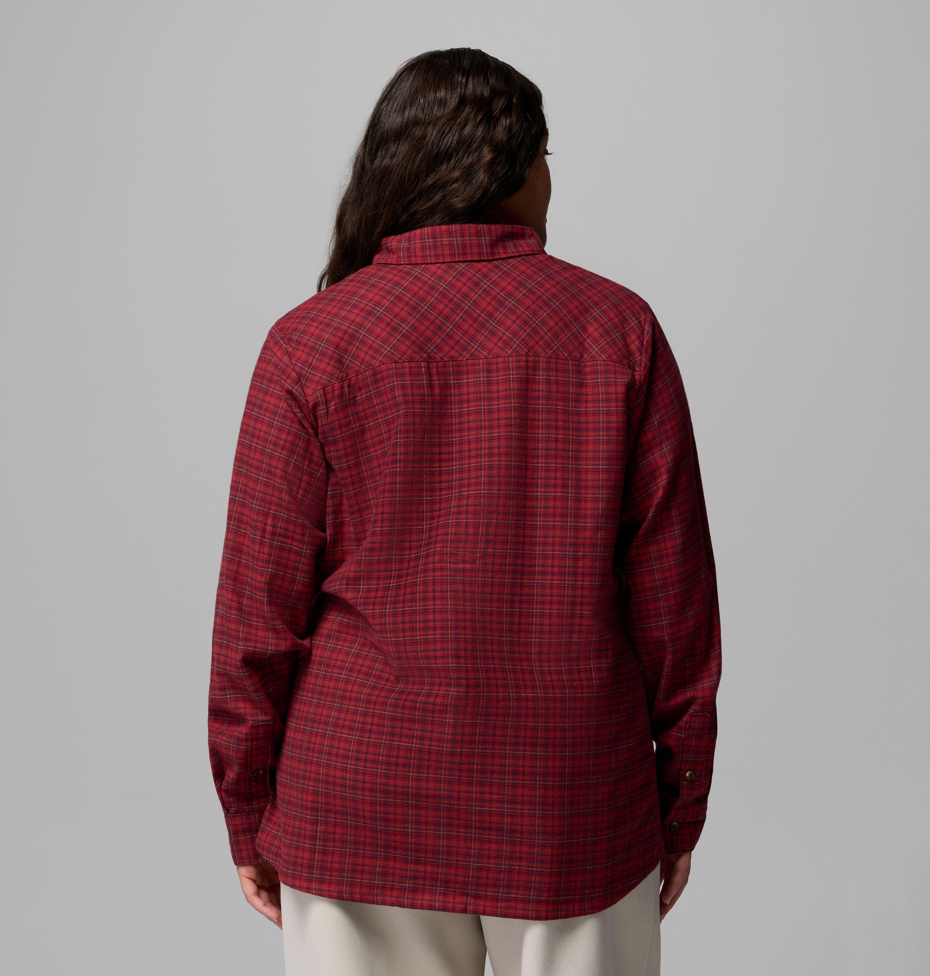 Women's Calico Basin Flannel Long Sleeve Shirt - Plus Size | 632 | 1X 3