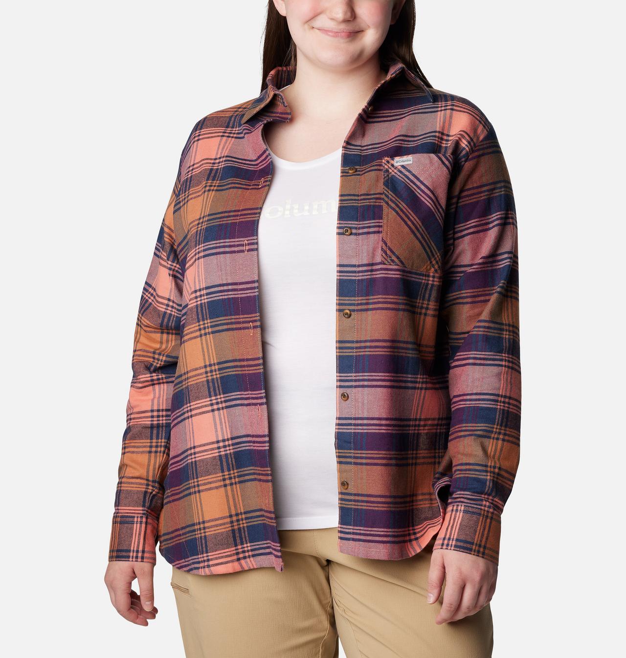 Women's Calico Basin™ Flannel Long Sleeve Shirt - Plus Size 6