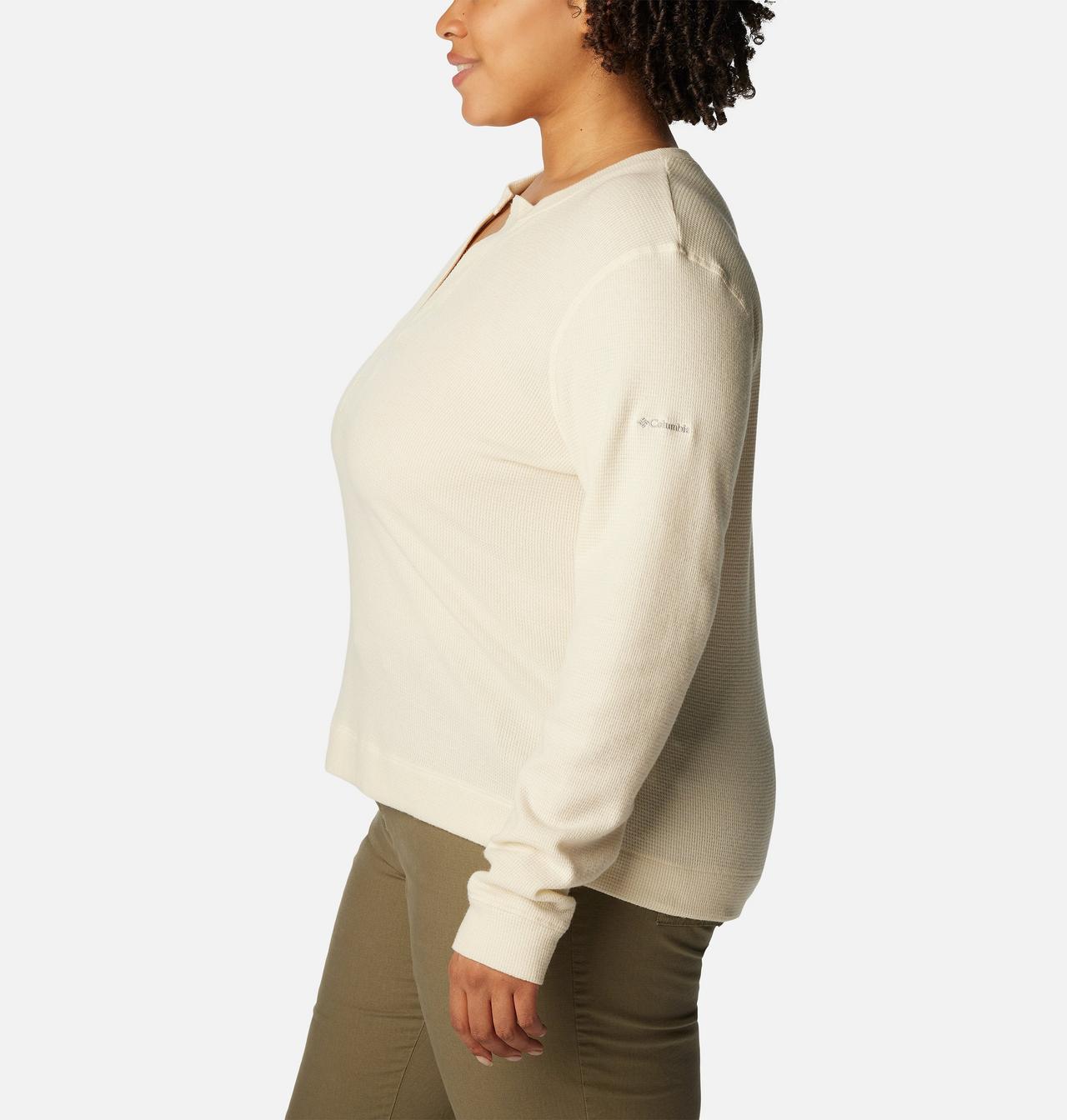 Women's Holly Hideaway™ Waffle Long Sleeve Shirt - Plus Size 3