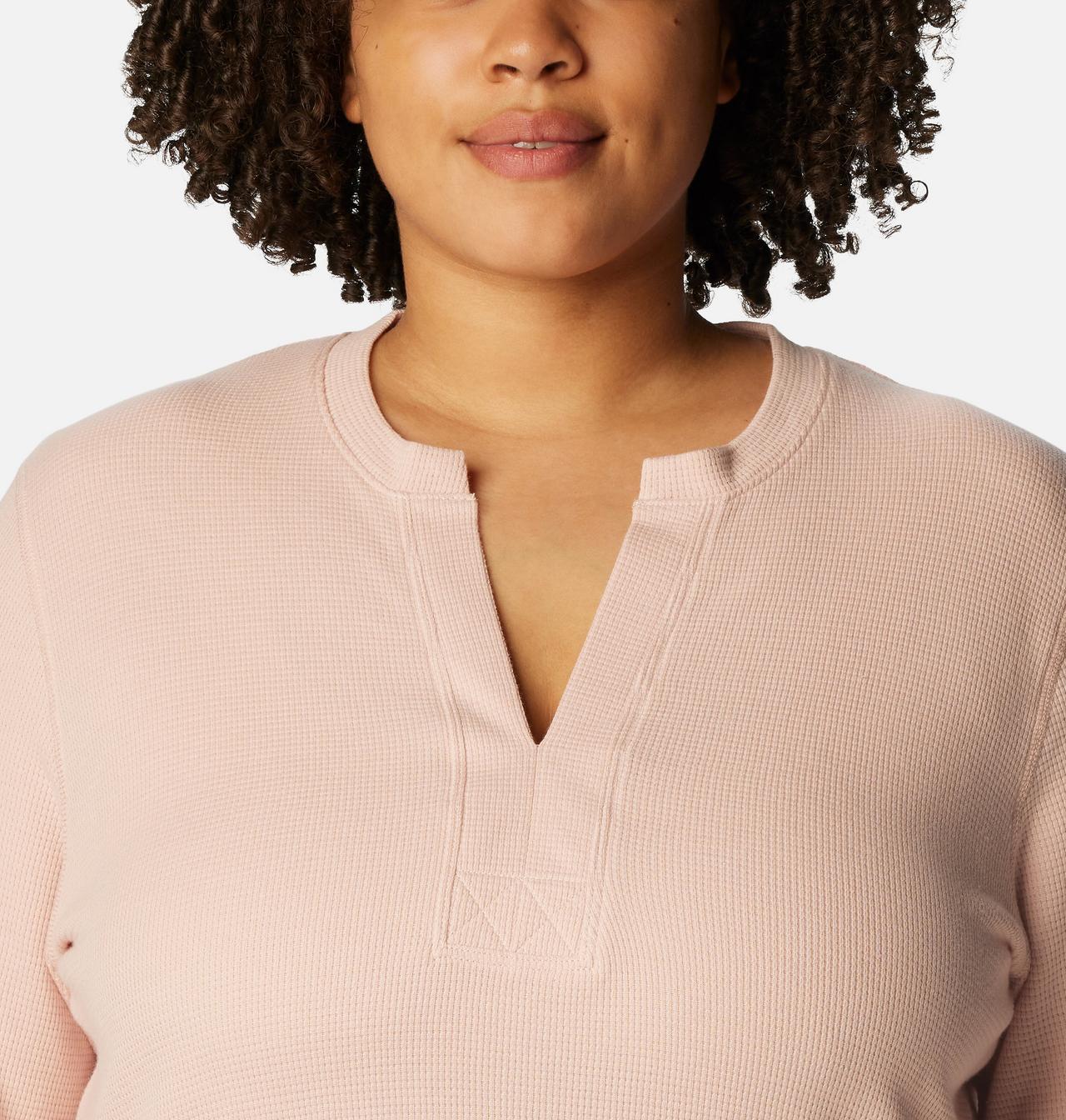Women's Holly Hideaway™ Waffle Long Sleeve Shirt - Plus Size 4