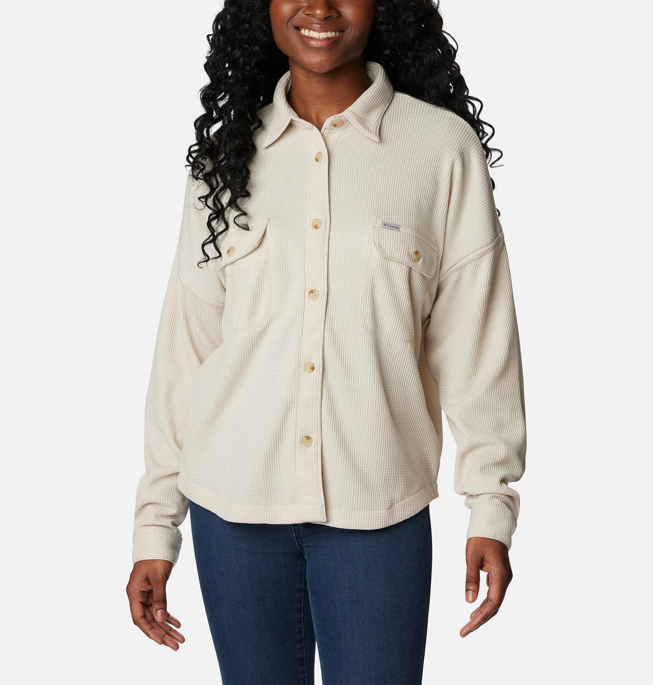 Women's Holly Hideaway™ Waffle Shirt Jacket 3