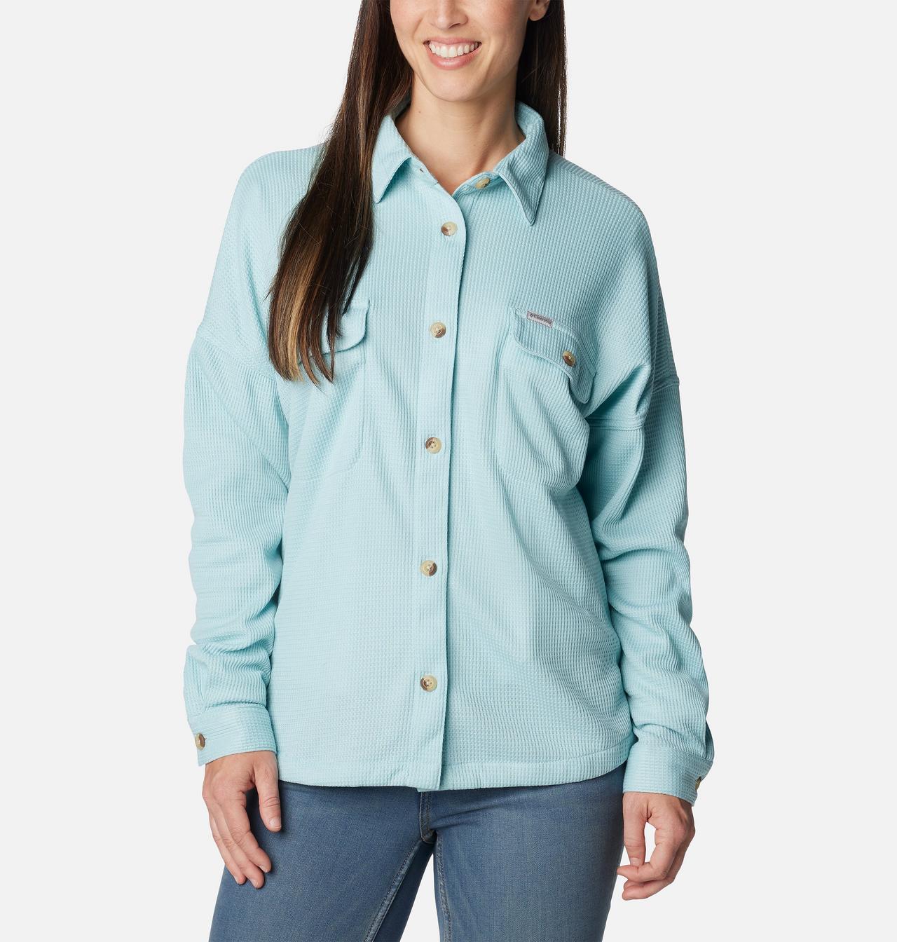Women's Holly Hideaway™ Waffle Shirt Jacket 3