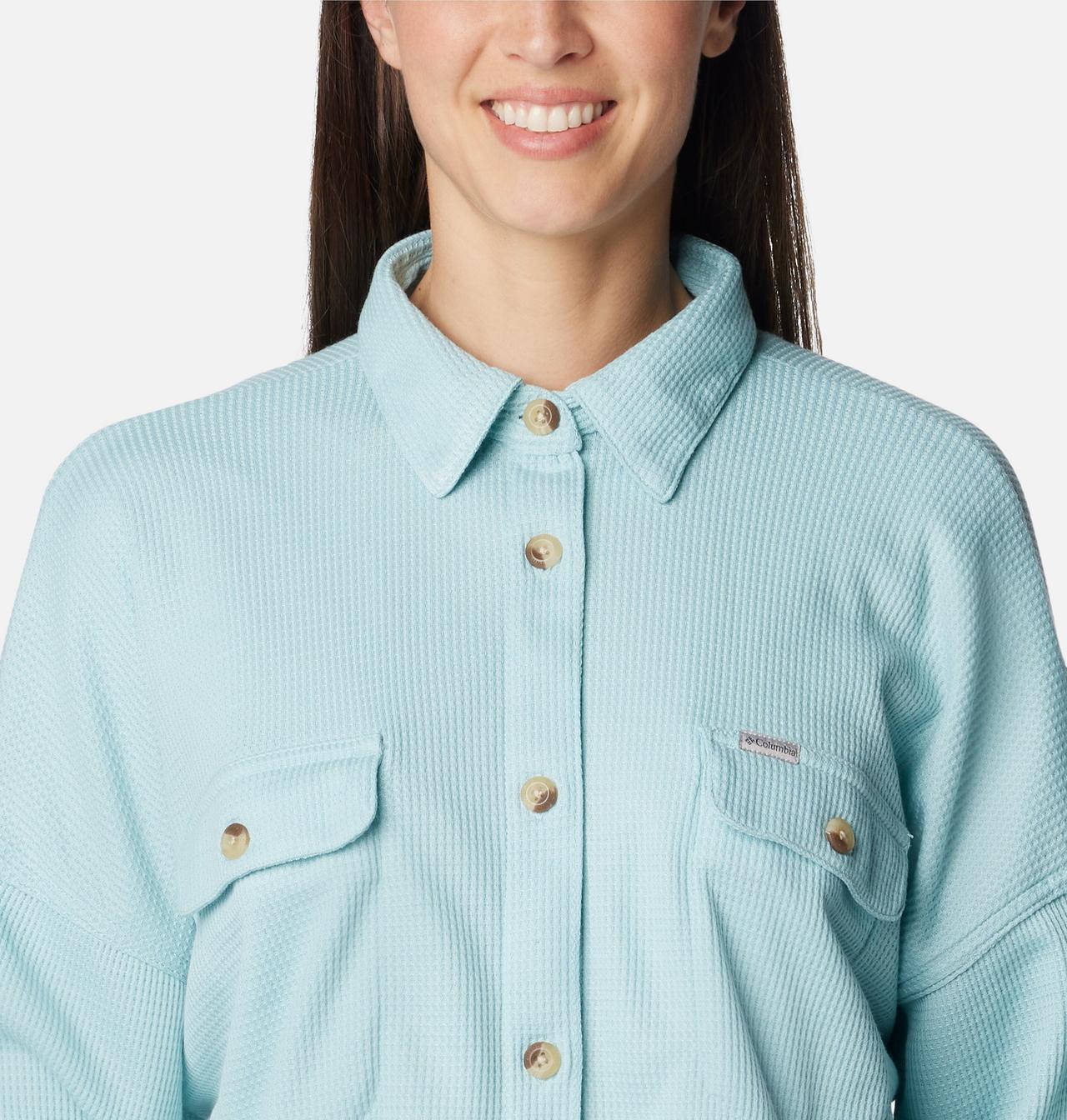 Women's Holly Hideaway™ Waffle Shirt Jacket 5