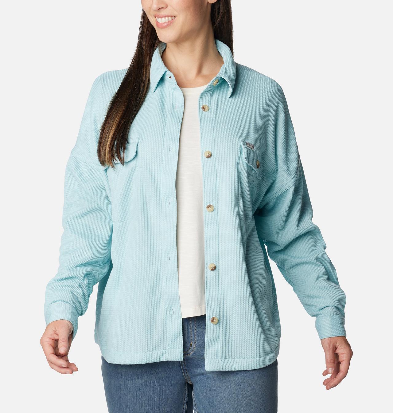 Women's Holly Hideaway™ Waffle Shirt Jacket 1