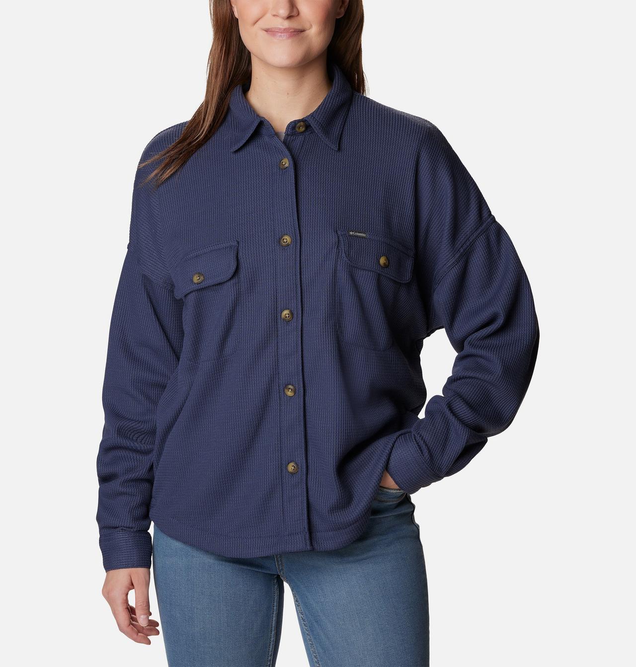 Women's Holly Hideaway™ Waffle Shirt Jacket 3
