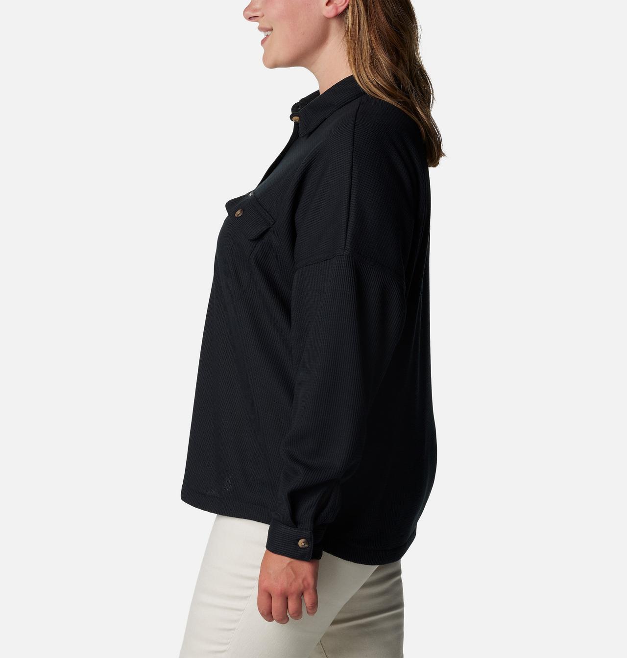 Women's Holly Hideaway™ Waffle Shirt Jacket - Plus Size 4