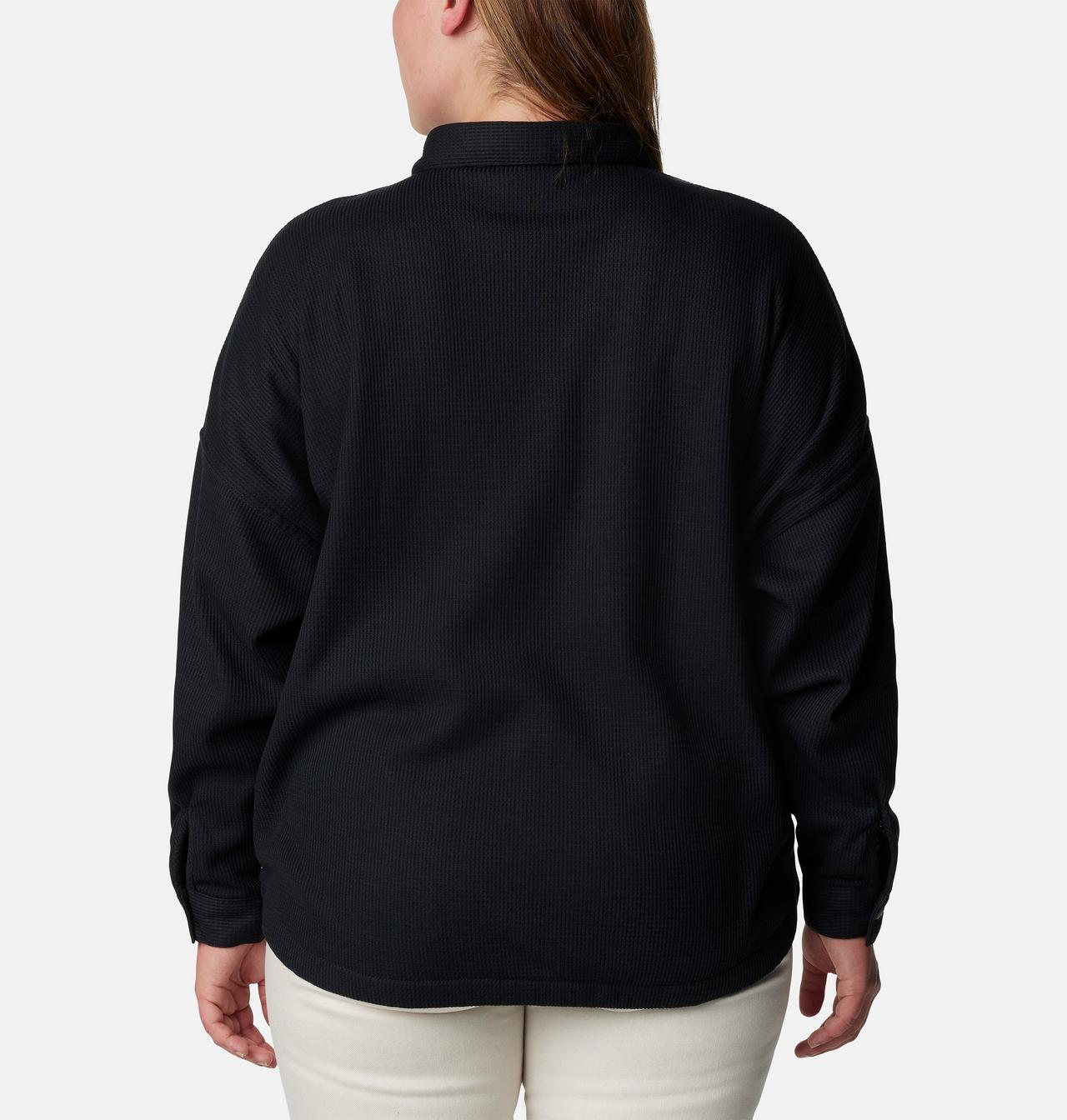 Women's Holly Hideaway™ Waffle Shirt Jacket - Plus Size 2