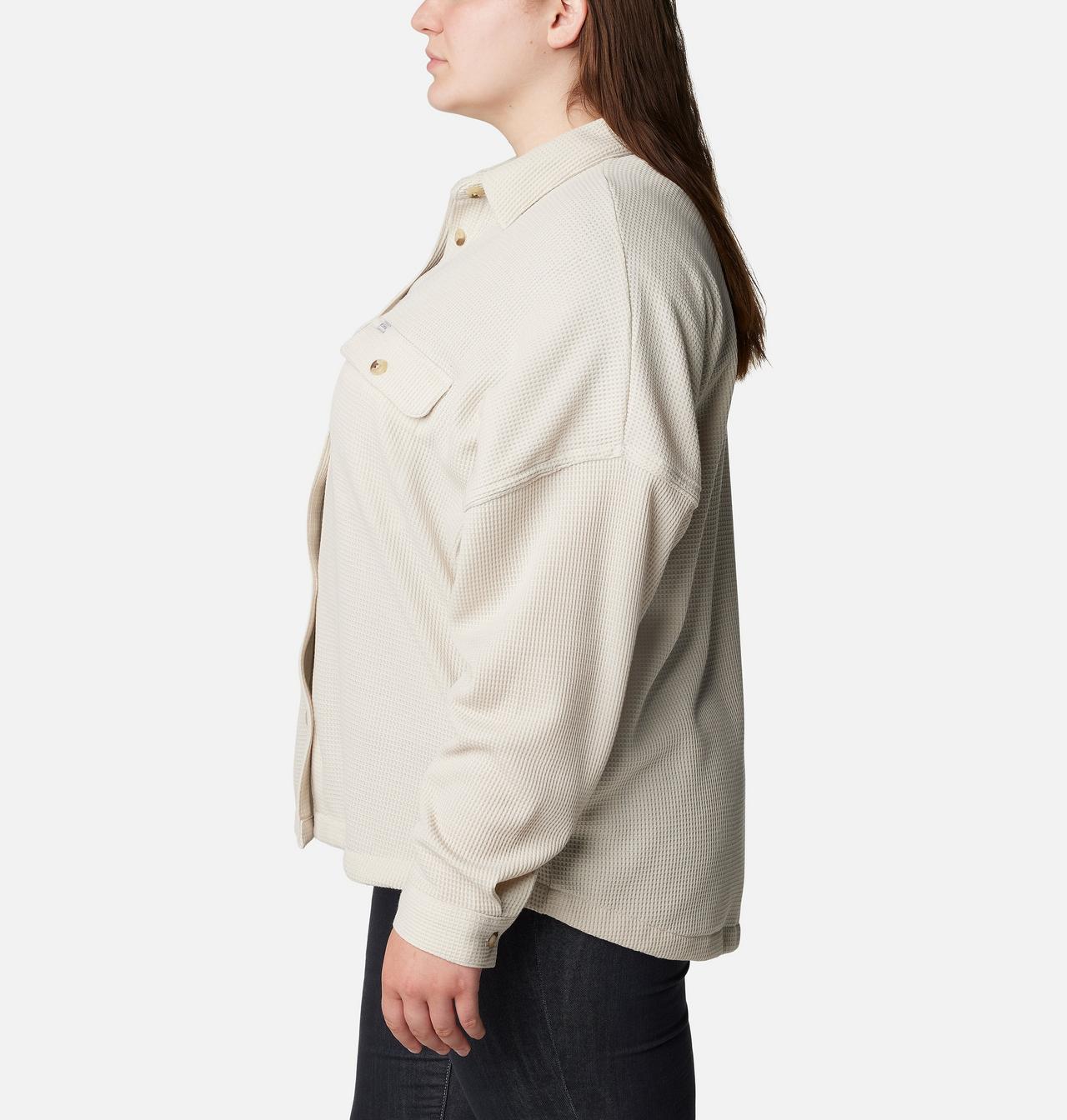 Women's Holly Hideaway™ Waffle Shirt Jacket - Plus Size 4