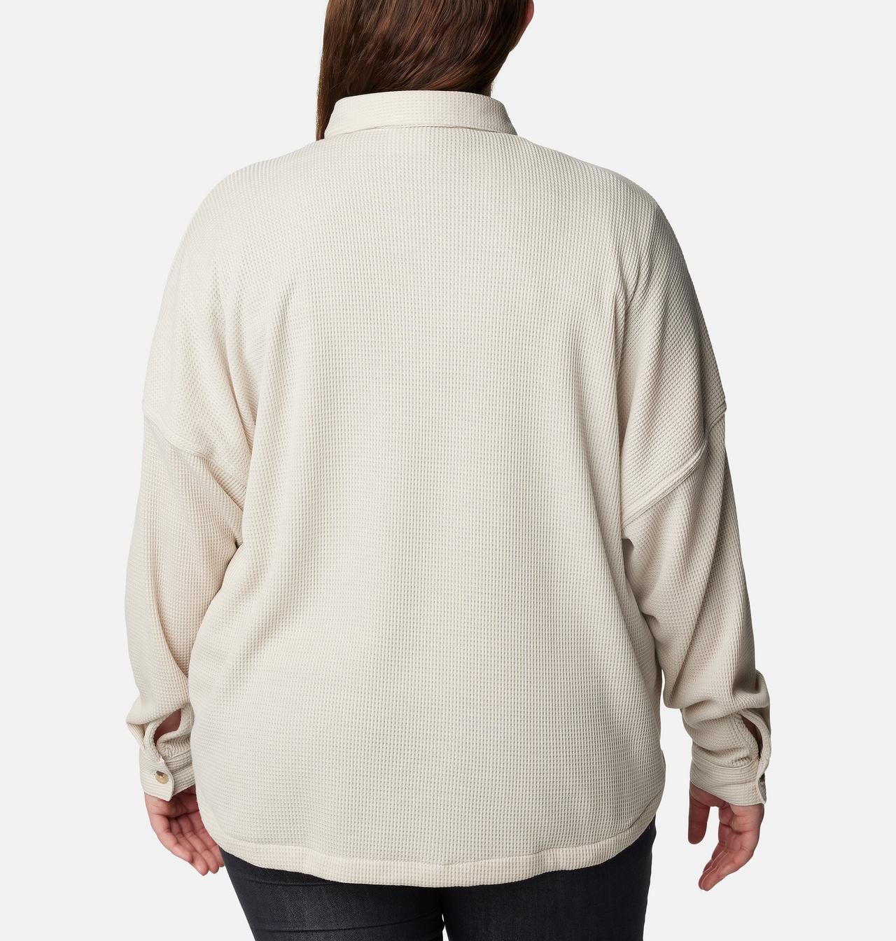 Women's Holly Hideaway™ Waffle Shirt Jacket - Plus Size 2