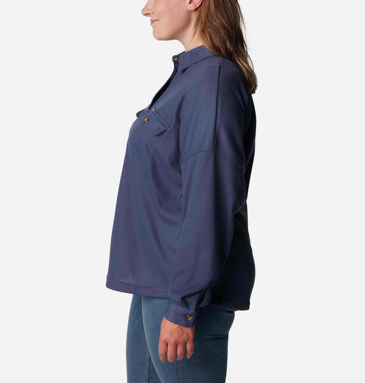 Women's Holly Hideaway™ Waffle Shirt Jacket - Plus Size 4