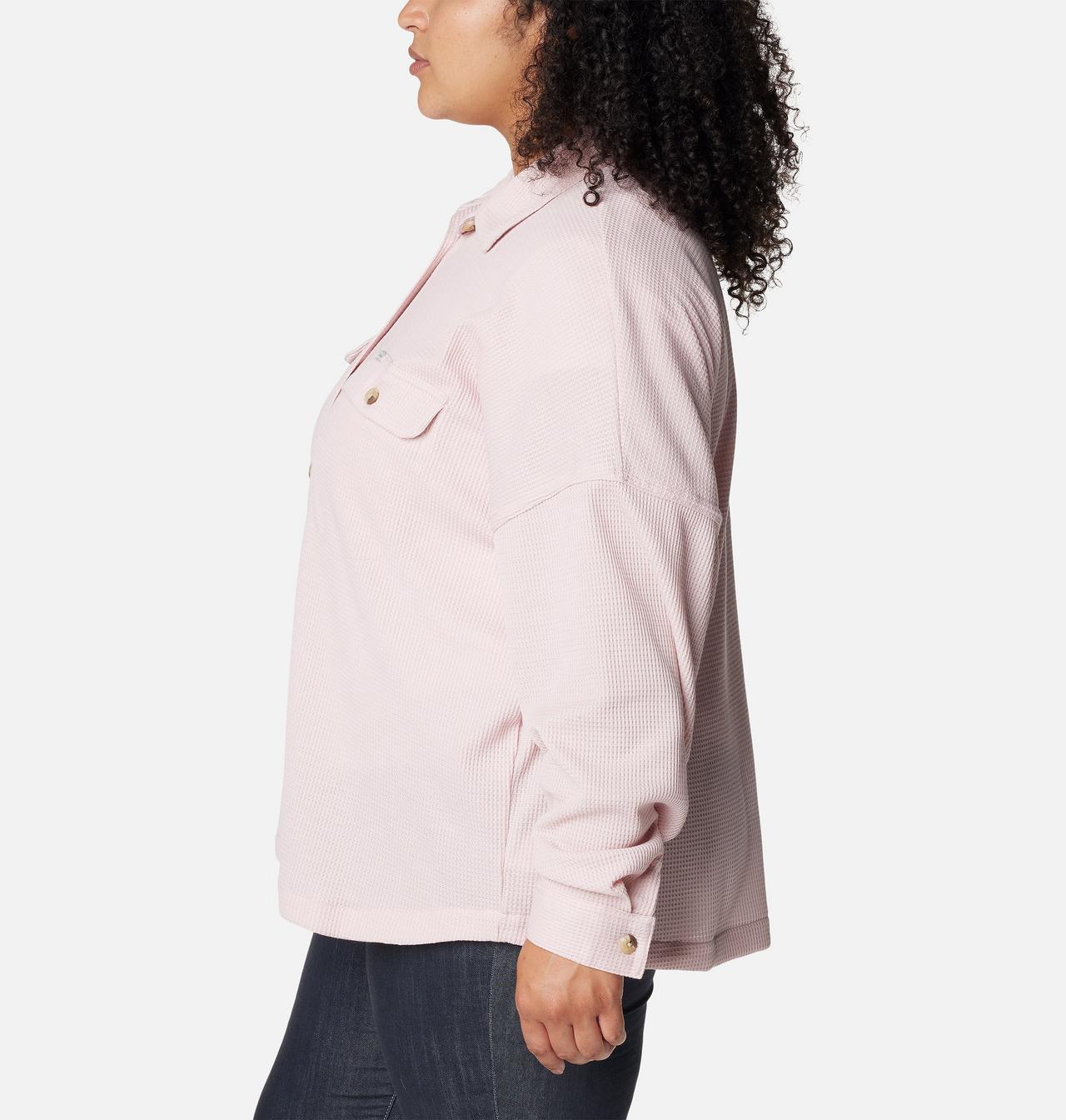 Women's Holly Hideaway™ Waffle Shirt Jacket - Plus Size 4