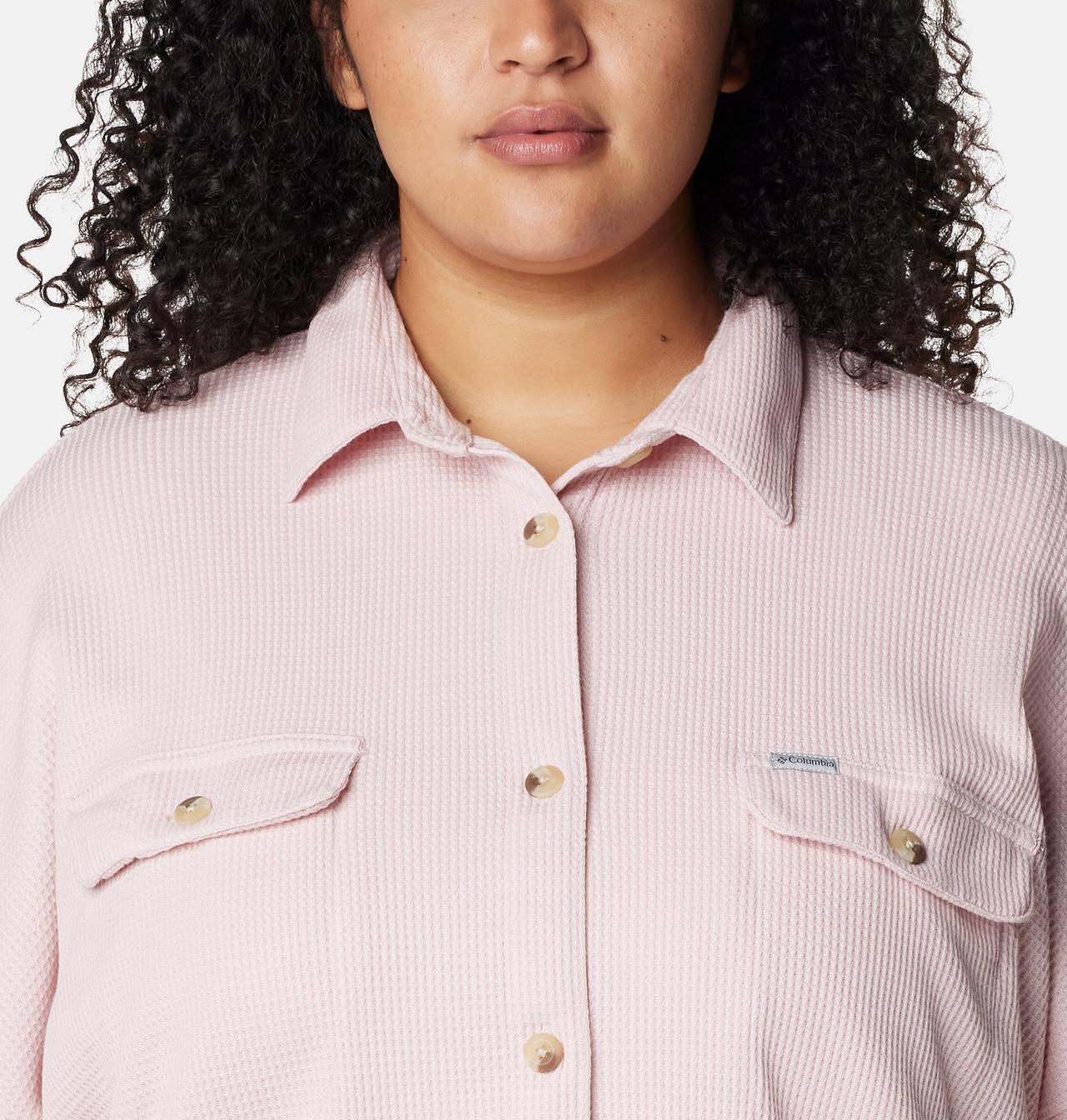 Women's Holly Hideaway™ Waffle Shirt Jacket - Plus Size 5