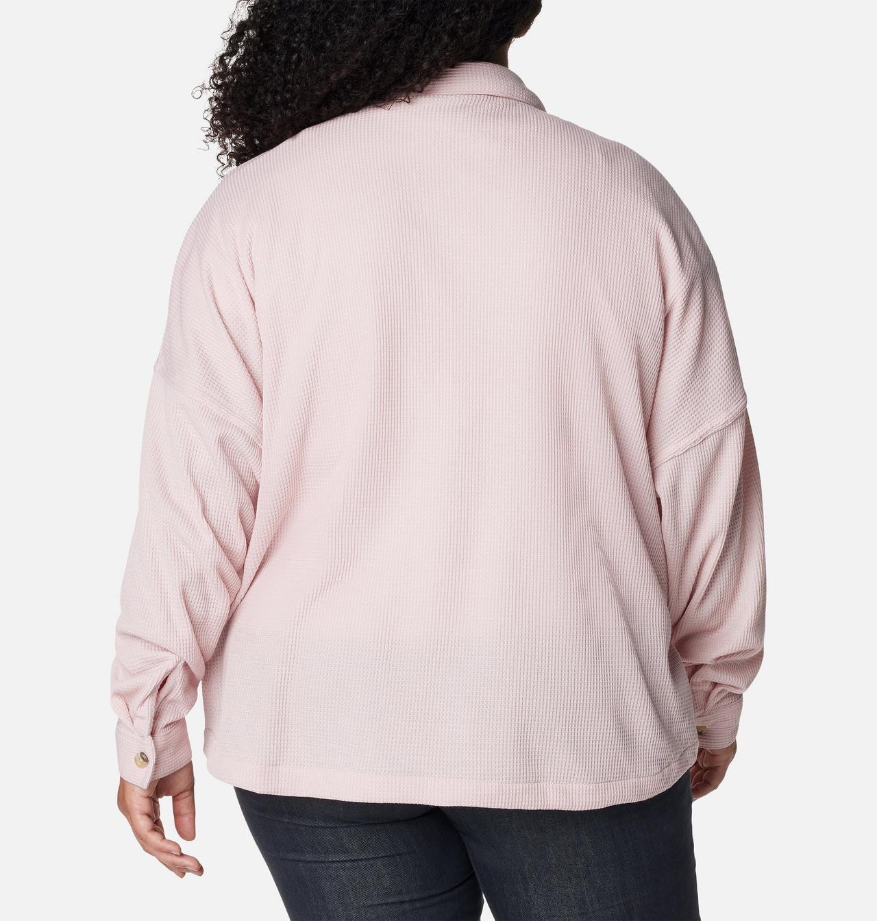 Women's Holly Hideaway™ Waffle Shirt Jacket - Plus Size 2