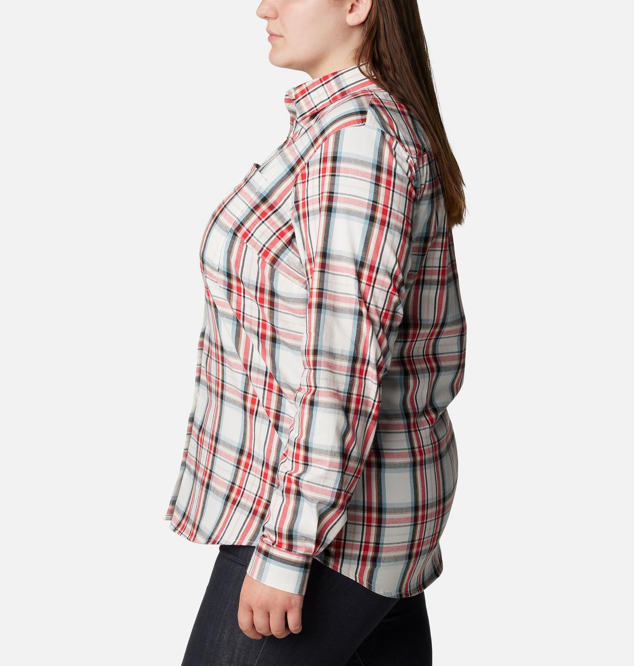 Women's Anytime™ Patterned Long Sleeve Shirt - Plus Size 3