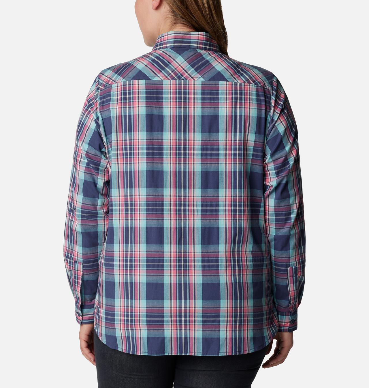 Women's Anytime™ Patterned Long Sleeve Shirt - Plus Size 2