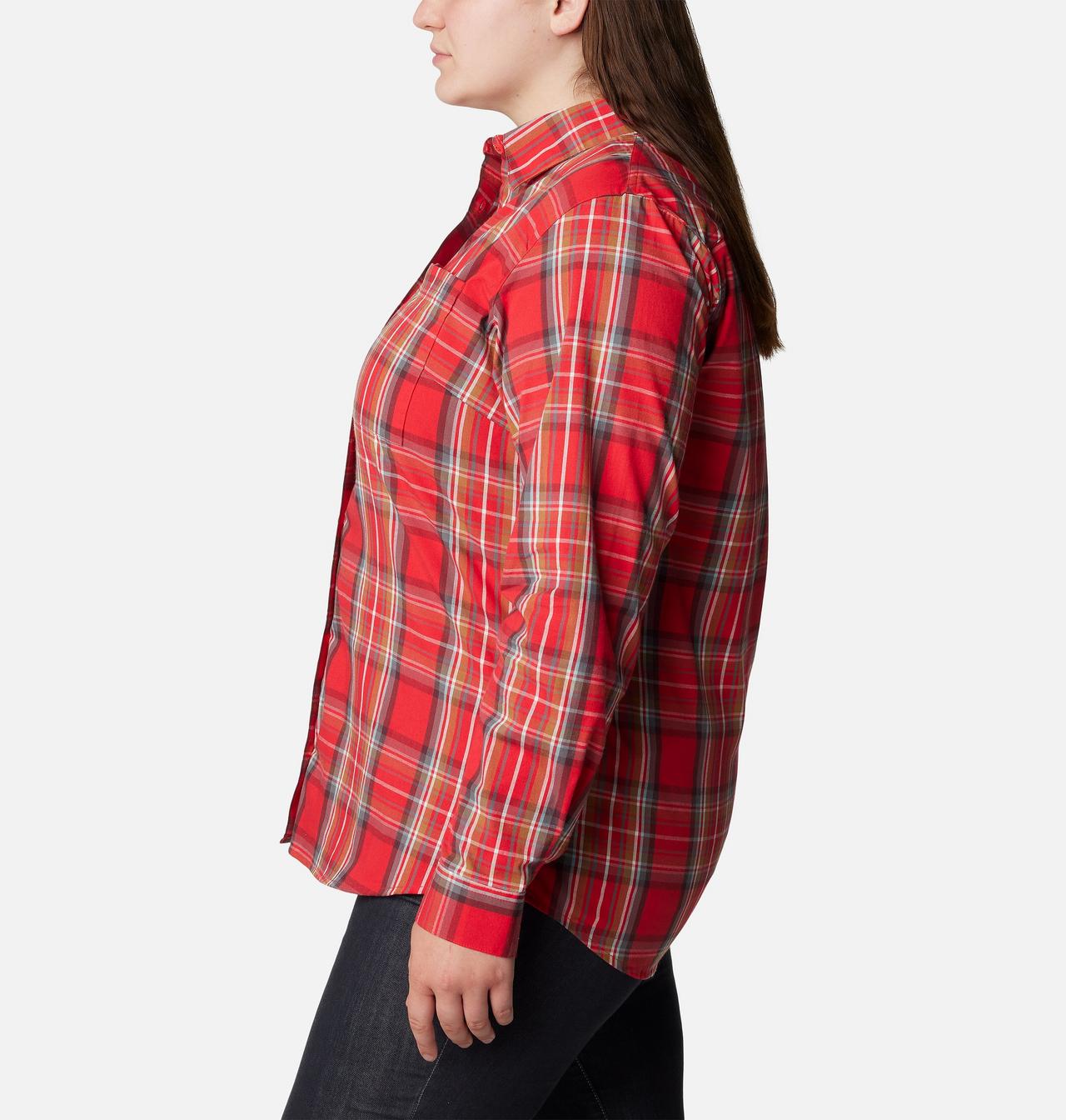 Women's Anytime™ Patterned Long Sleeve Shirt - Plus Size 3