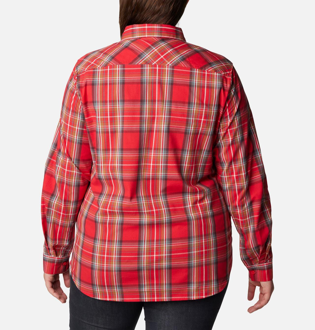 Women's Anytime™ Patterned Long Sleeve Shirt - Plus Size 2
