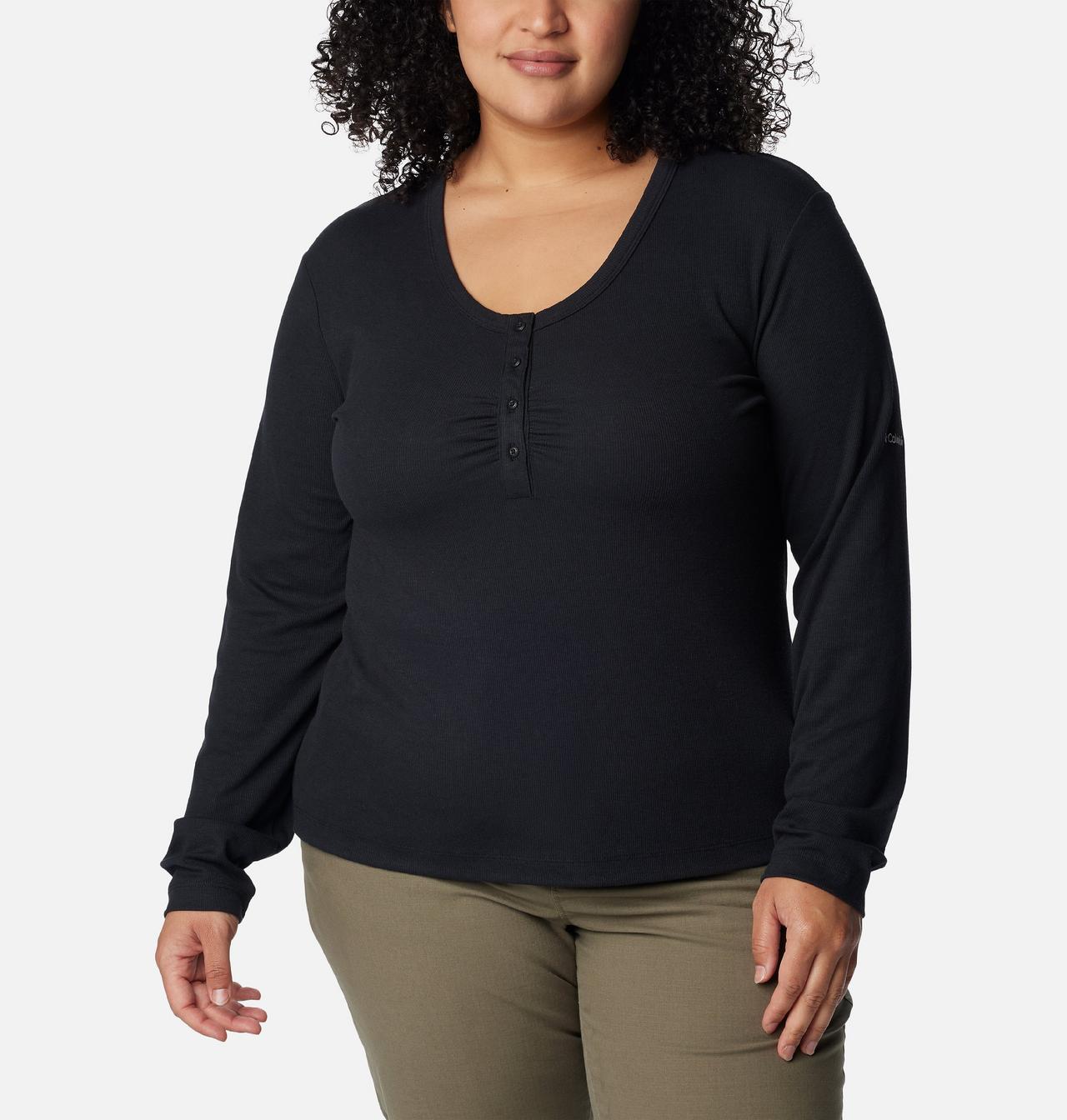 Women's Calico Basin™ Ribbed Long Sleeve Shirt - Plus Size 1
