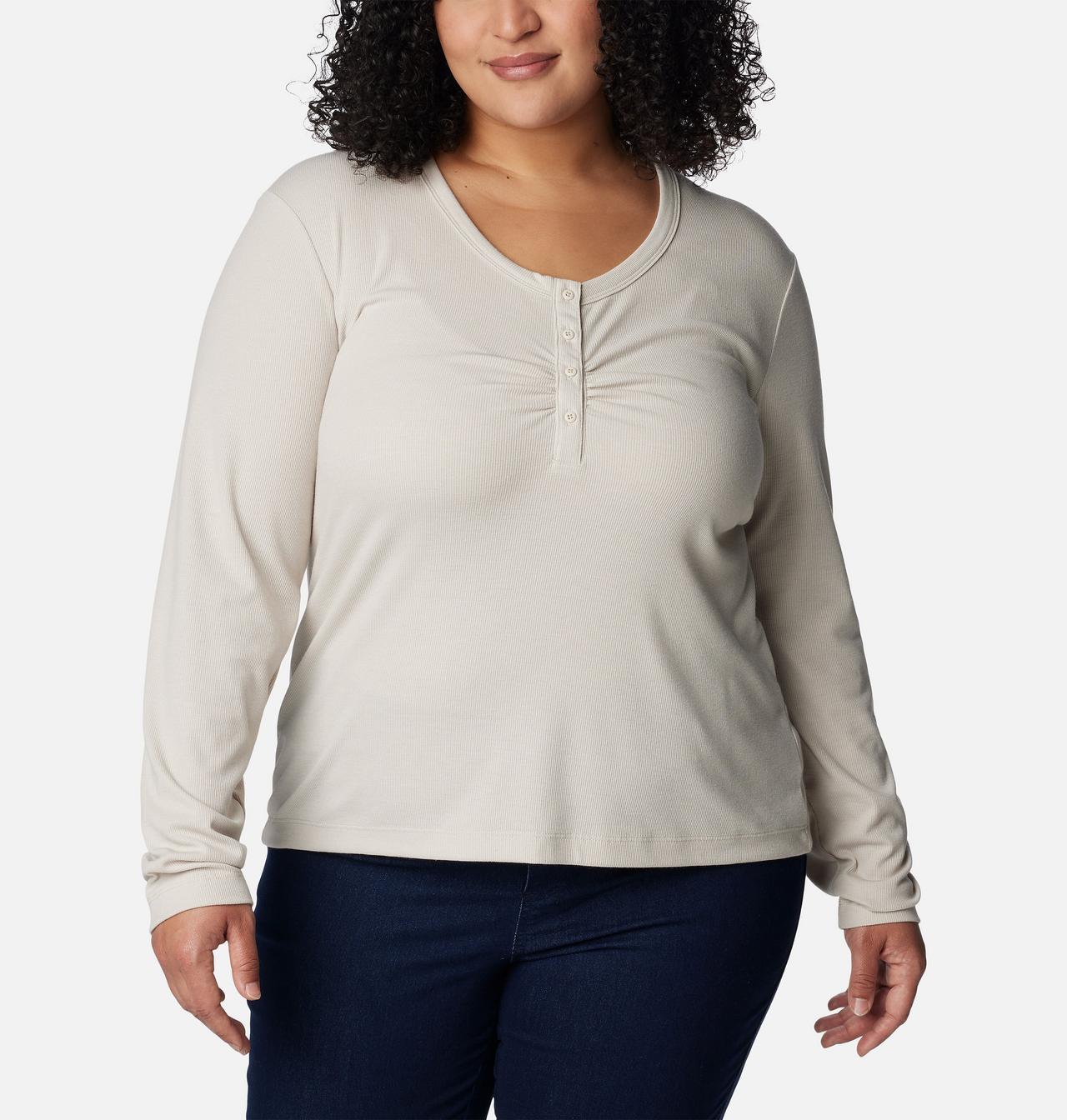 Women's Calico Basin™ Ribbed Long Sleeve Shirt - Plus Size 1