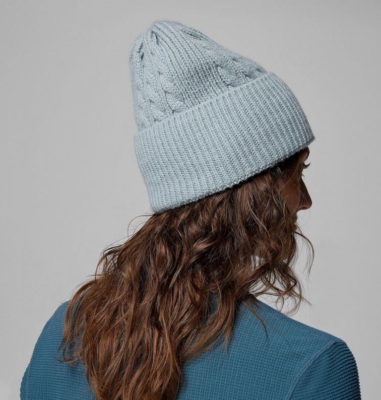 Women's Agate Pass Cable Knit Beanie, Color: Crushed Blue, image 4