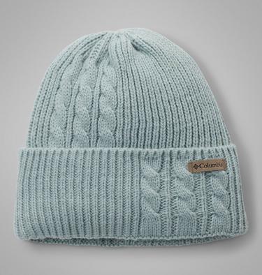 Women's Agate Pass Cable Knit Beanie, Color: Crushed Blue, image 5