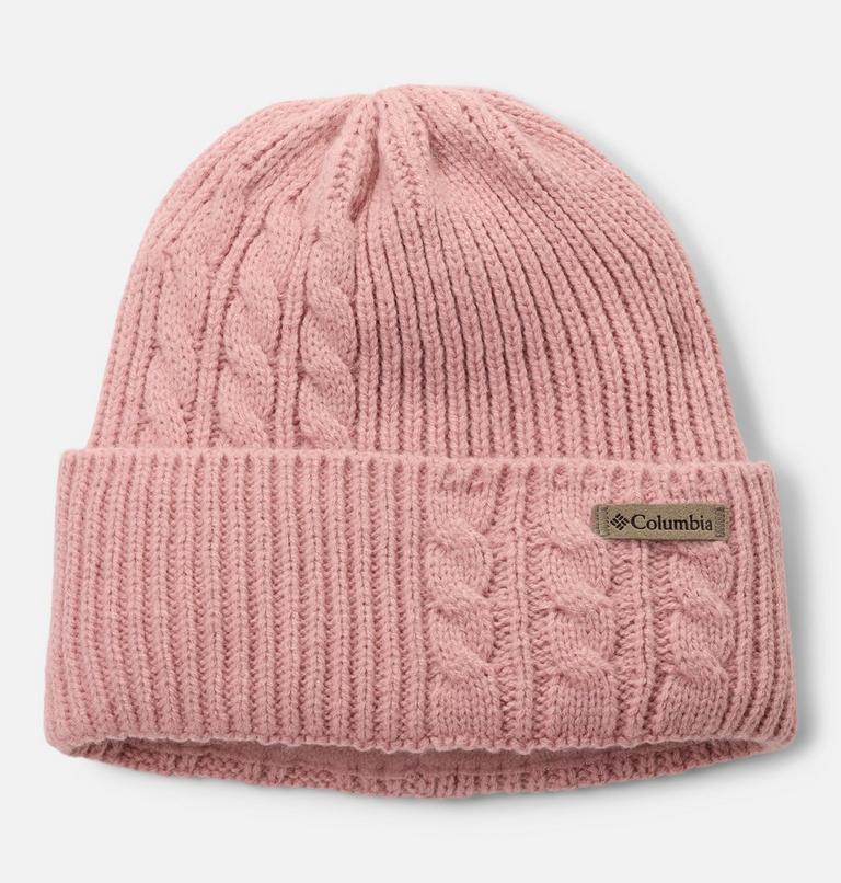 Women's Agate Pass Cable Knit Beanie, Color: Eraser Pink, image 3