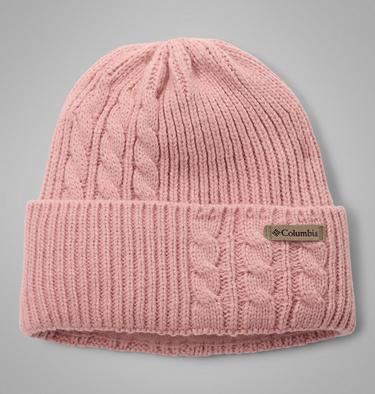 Women's Agate Pass Cable Knit Beanie, Color: Eraser Pink, image 3