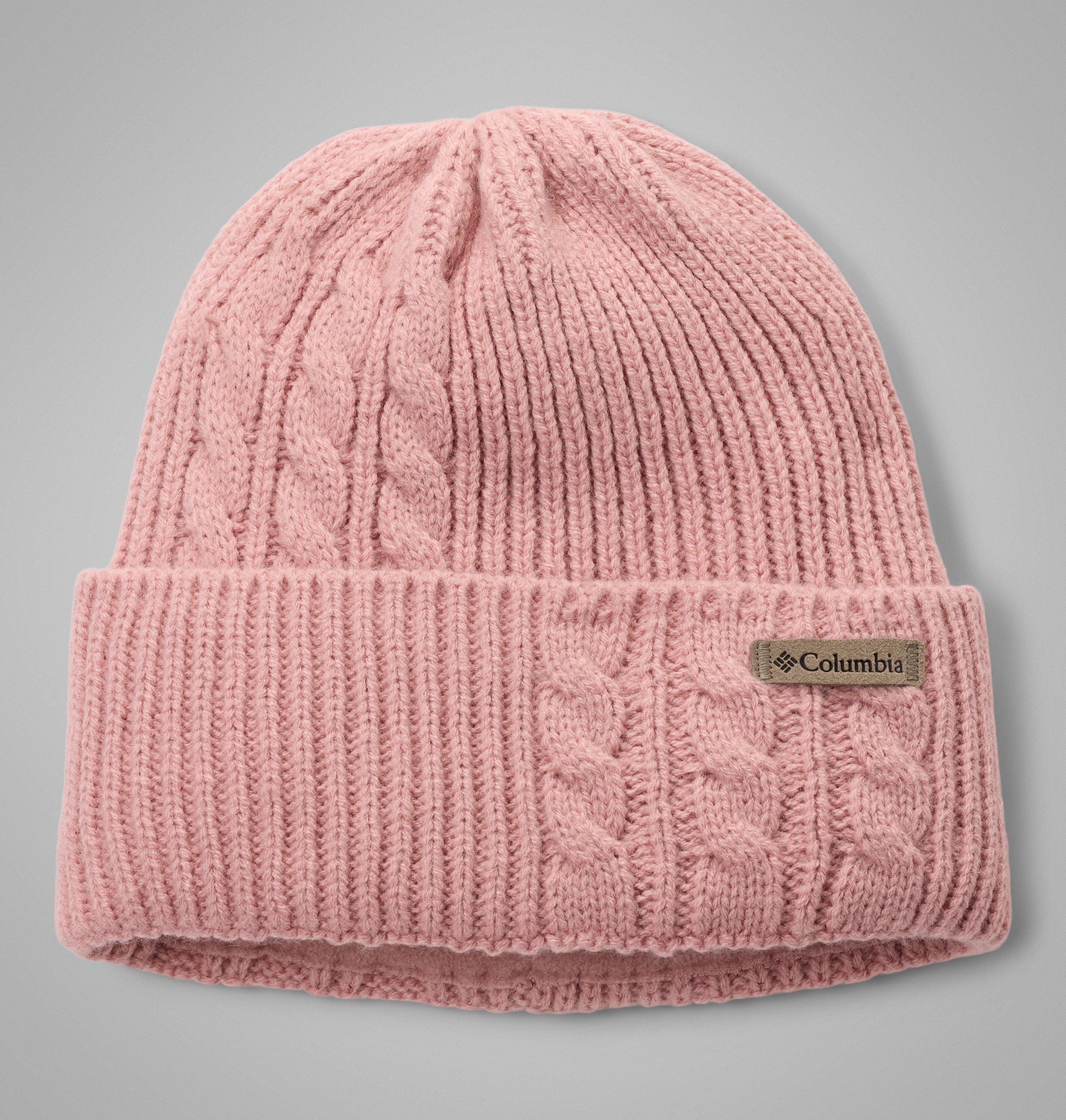 Columbia Sportswear Women's Red Columbia - Agate Pass™ Cable Knit Beanie - Eraser Pink Small